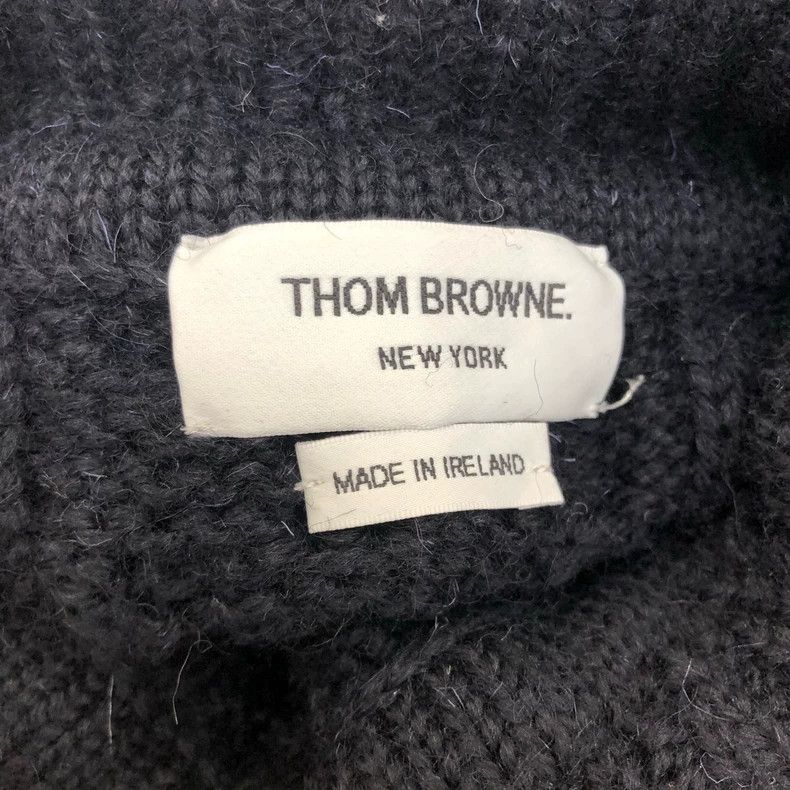Thom Browne Thom Browne size4 Knitted sweater with high collar and wool Size US XL / EU 56 / 4 - 7 Thumbnail