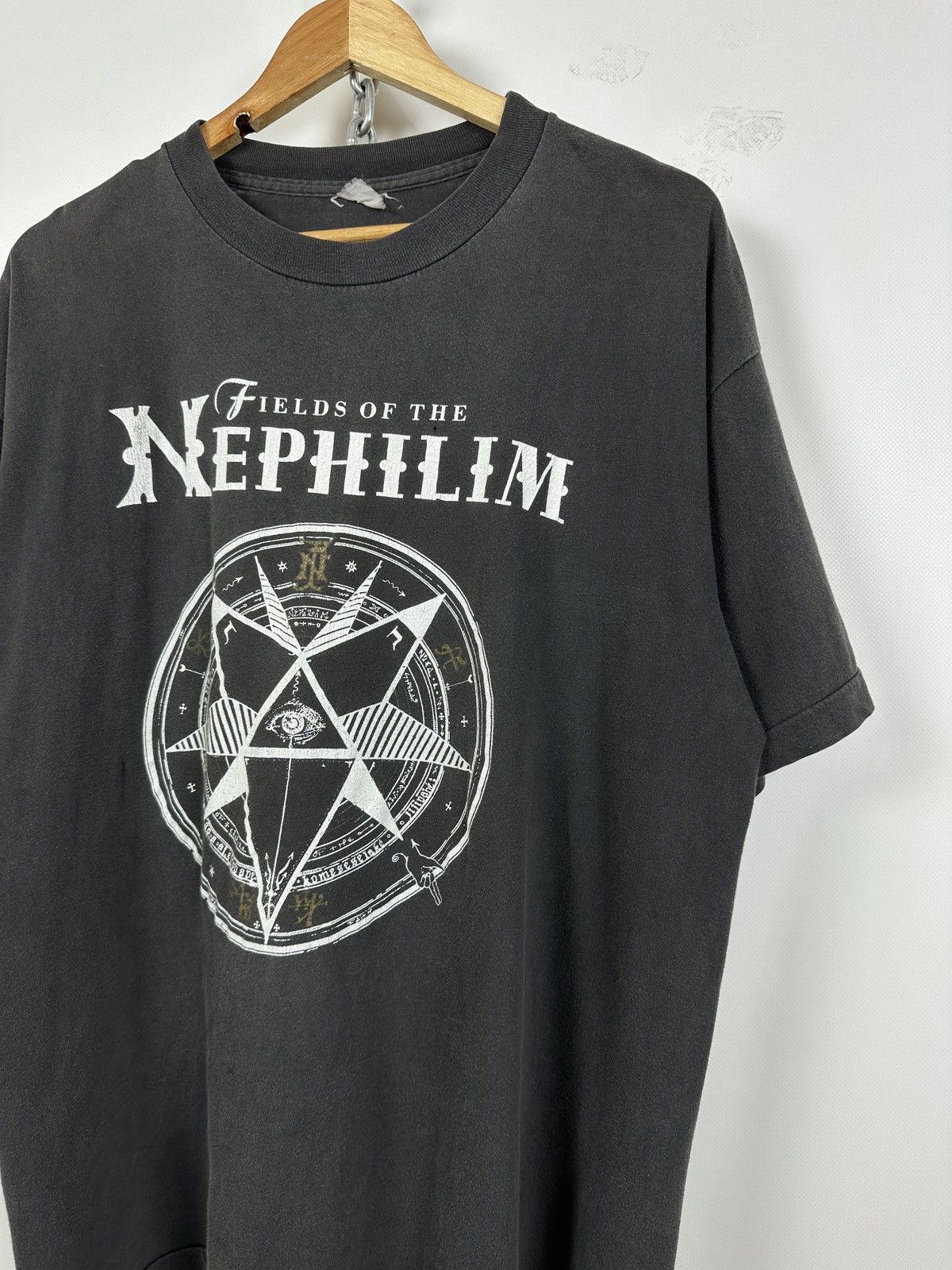 Band Tees 1990 Vintage Fields of the Nephilim UK Tour Band T-Shirt Size US XL / EU 56 / 4 - 4 Thumbnail