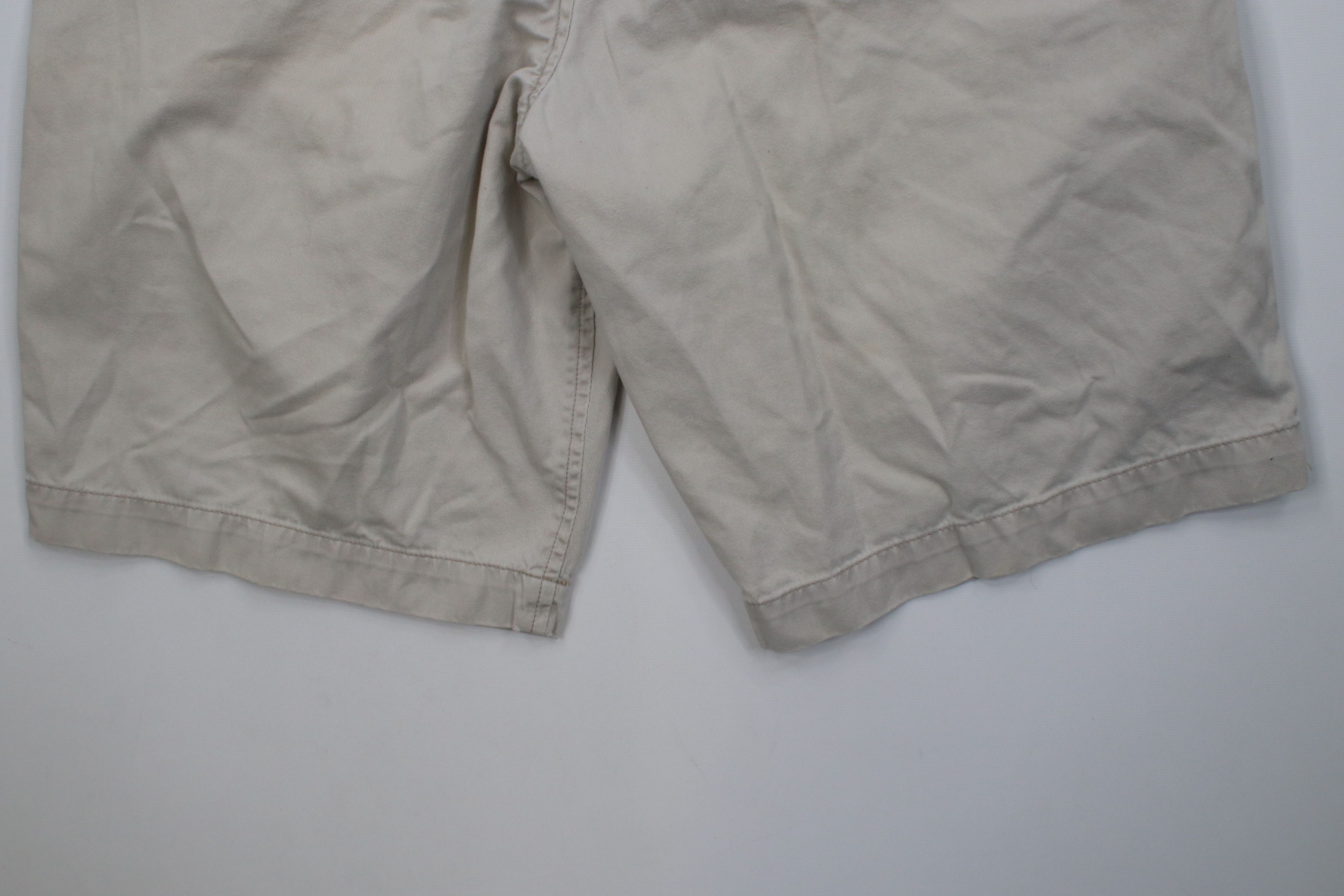 Abercrombie & Fitch Vintage 90s Y2K Abercrombie & Fitch Heavy Chino Shorts Beige Size US 30 / EU 46 - 13 Thumbnail