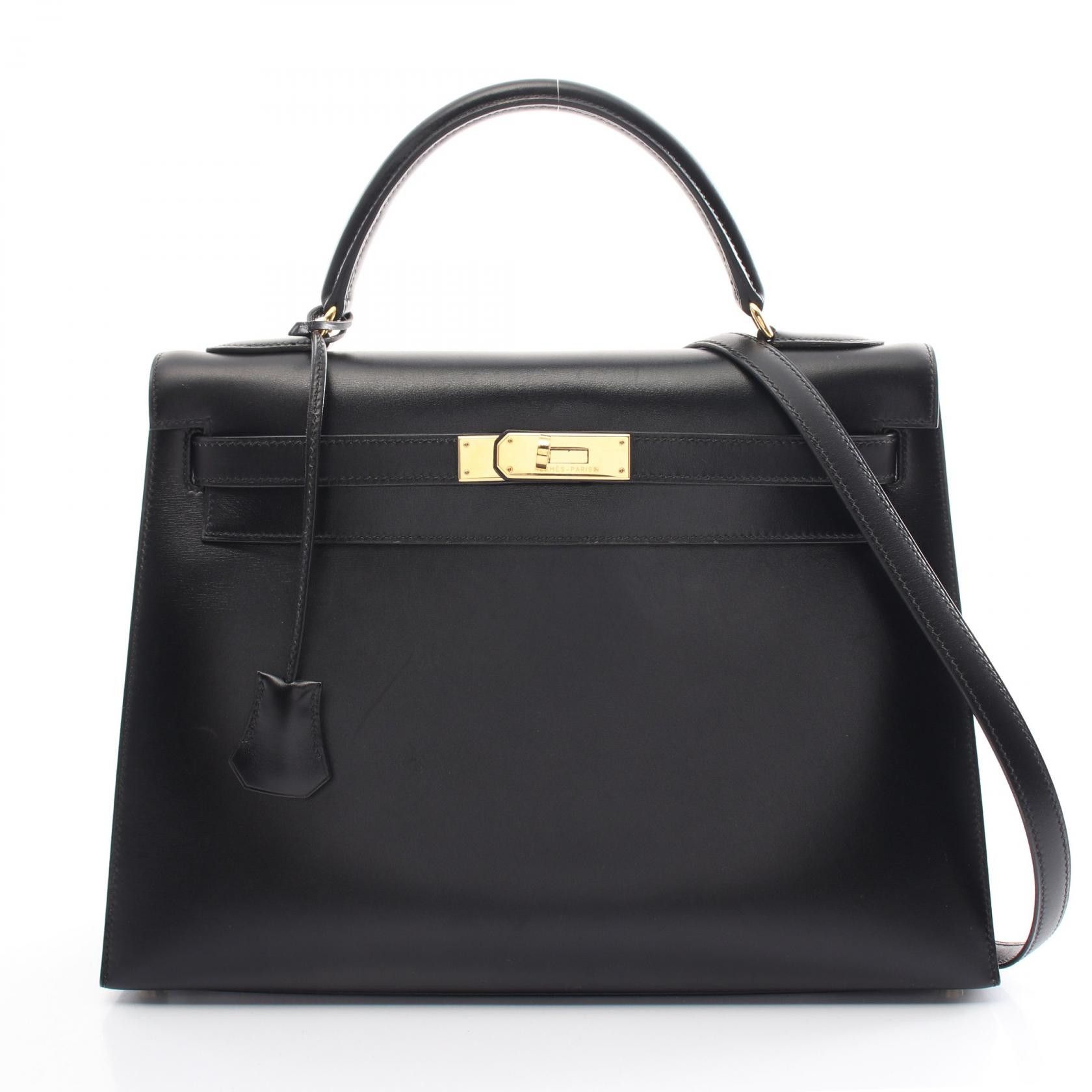 Hermes Hermes Box Kelly 32 Leather Handbag in Great Condition Size ONE SIZE - 1 Thumbnail