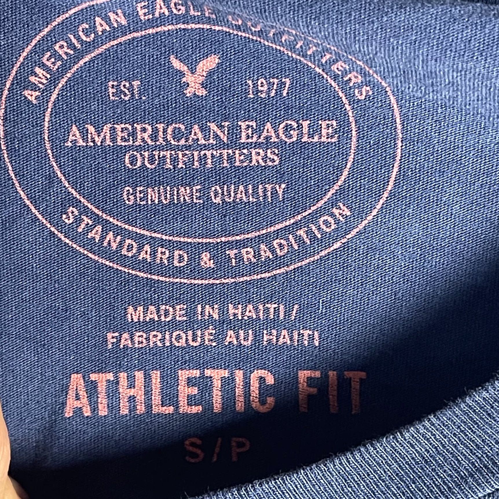 American Eagle Outfitters American Eagle Outfitters Shirt Mens Small Blue Eagle Tradition Graphic Athletic Fit Size US S / EU 44-46 / 1 - 4 Thumbnail