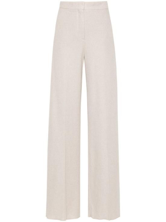 Max Mara MAX MARA Women Straight Pants 11781022600 001 White Size 30" / US 8 / IT 44 - 1 Thumbnail