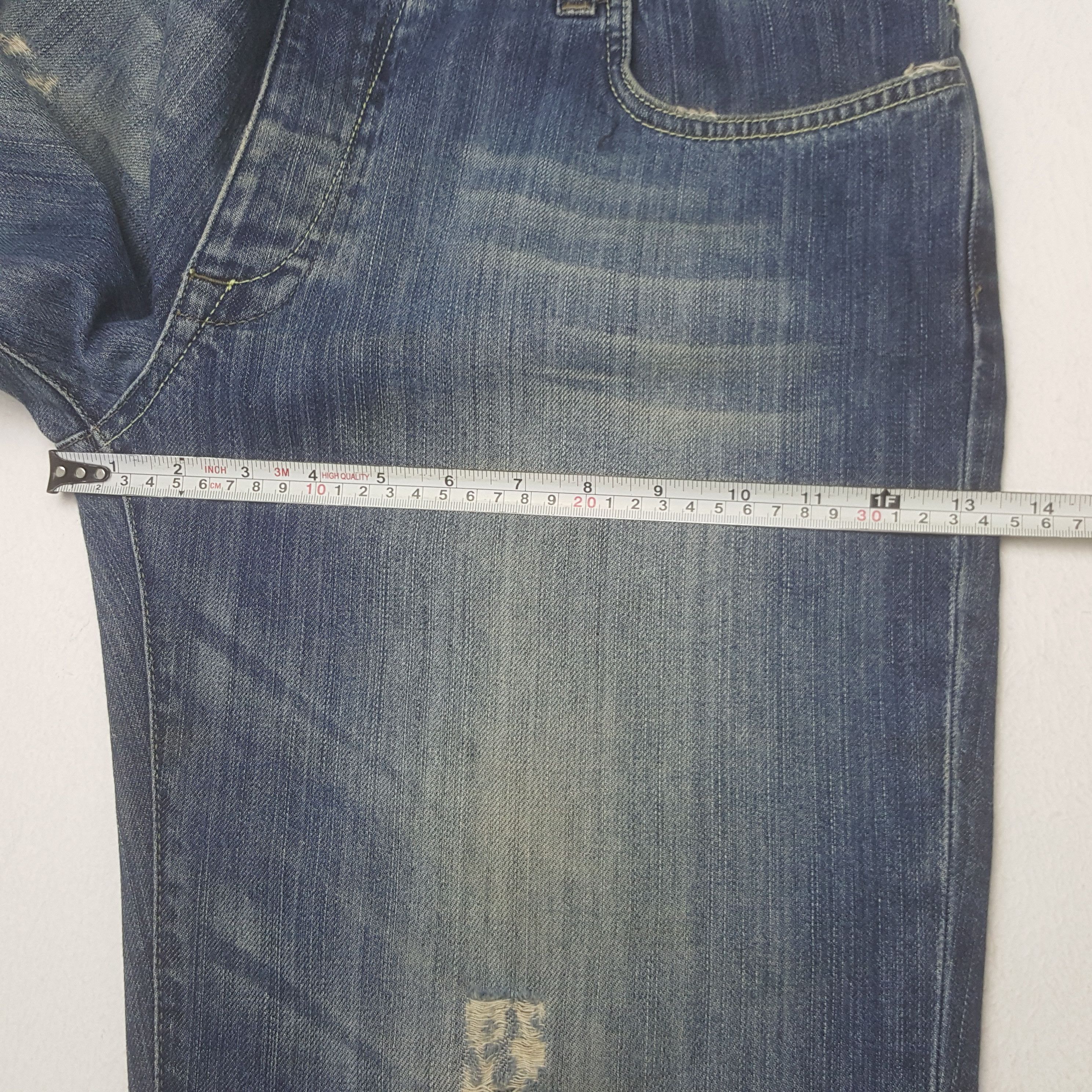 Stussy × Vintage Vintage Stussy Workgear Custom Art Logo Denim Jeans Size US 35 - 9 Thumbnail