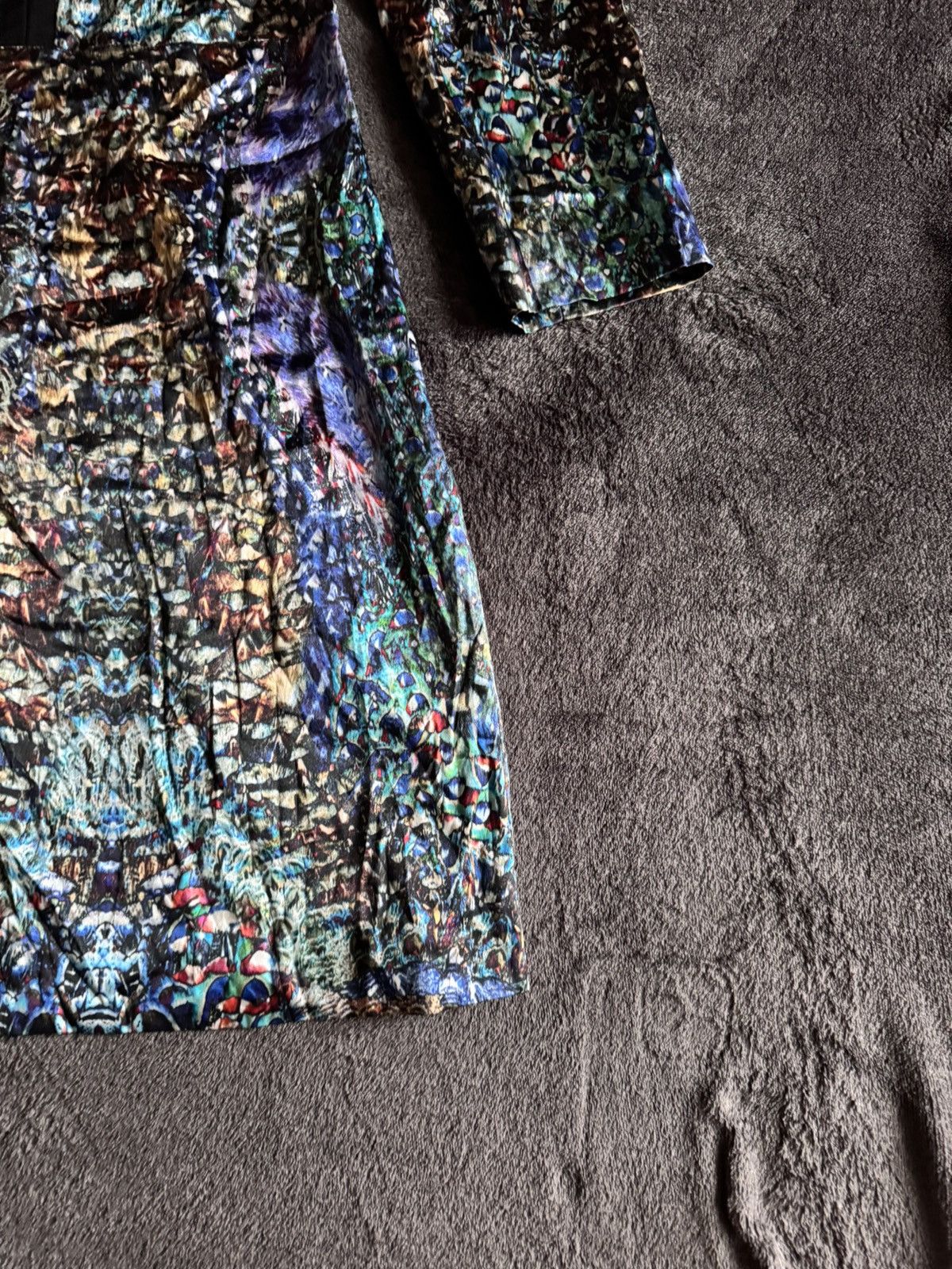 Alexander McQueen × Vintage Alexander McQueen - SS12 Silk Tunic Mini Dress luxury Size XS / US 0-2 / IT 36-38 - 4 Thumbnail