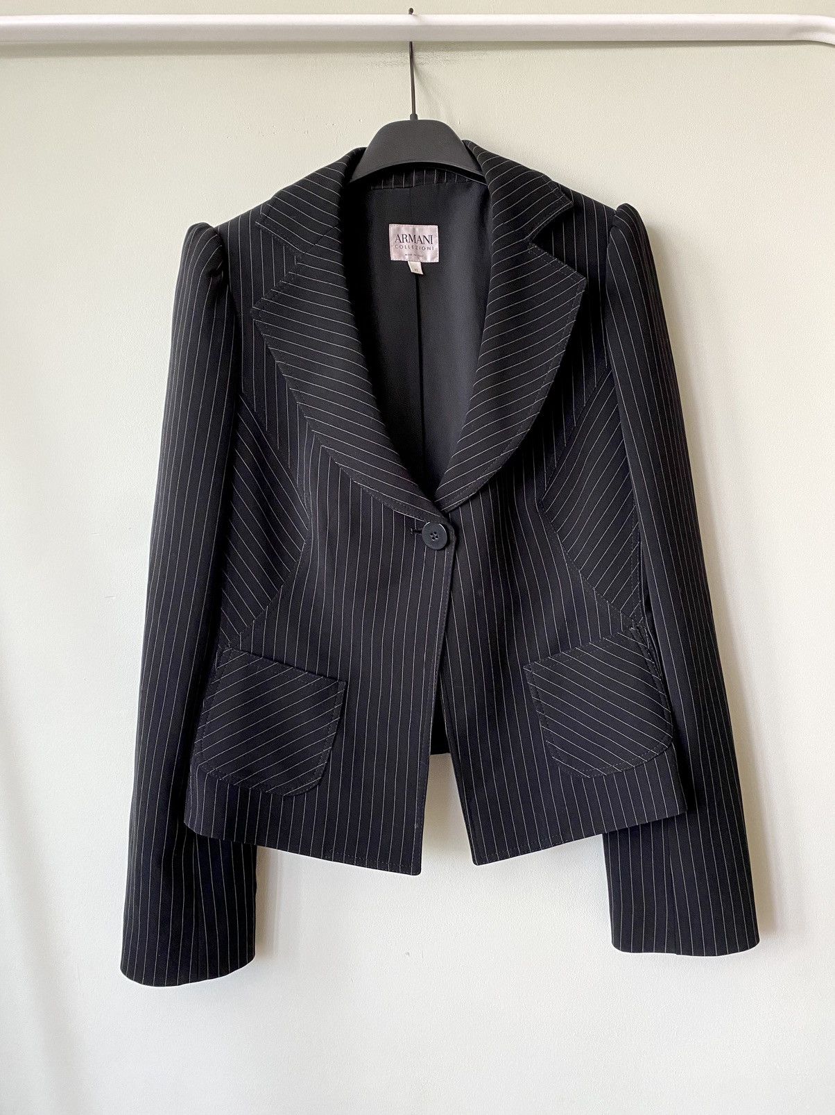 ジャケット GIORGIO ARMANI EMBROIDERED POLYESTER BLEND BLAZER GIORGIO ARMANI Embroidered Polyester Blend Blazer
