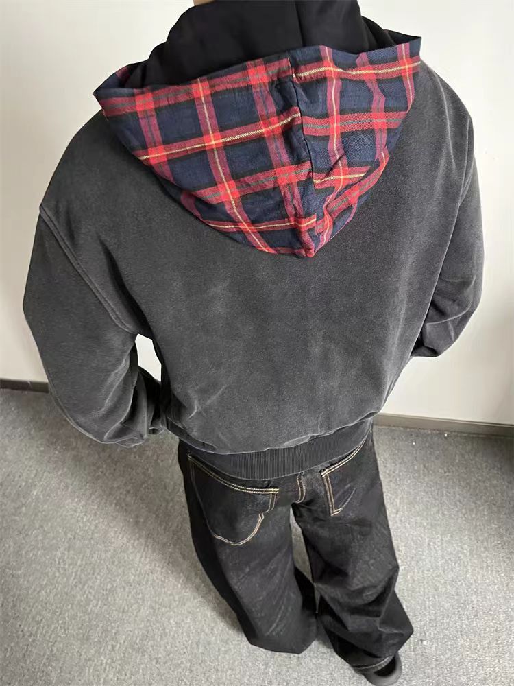 Japanese Brand × Vintage High Street Hip Hop Patchwork Hoodie Jacket Size US M / EU 48-50 / 2 - 2 Thumbnail