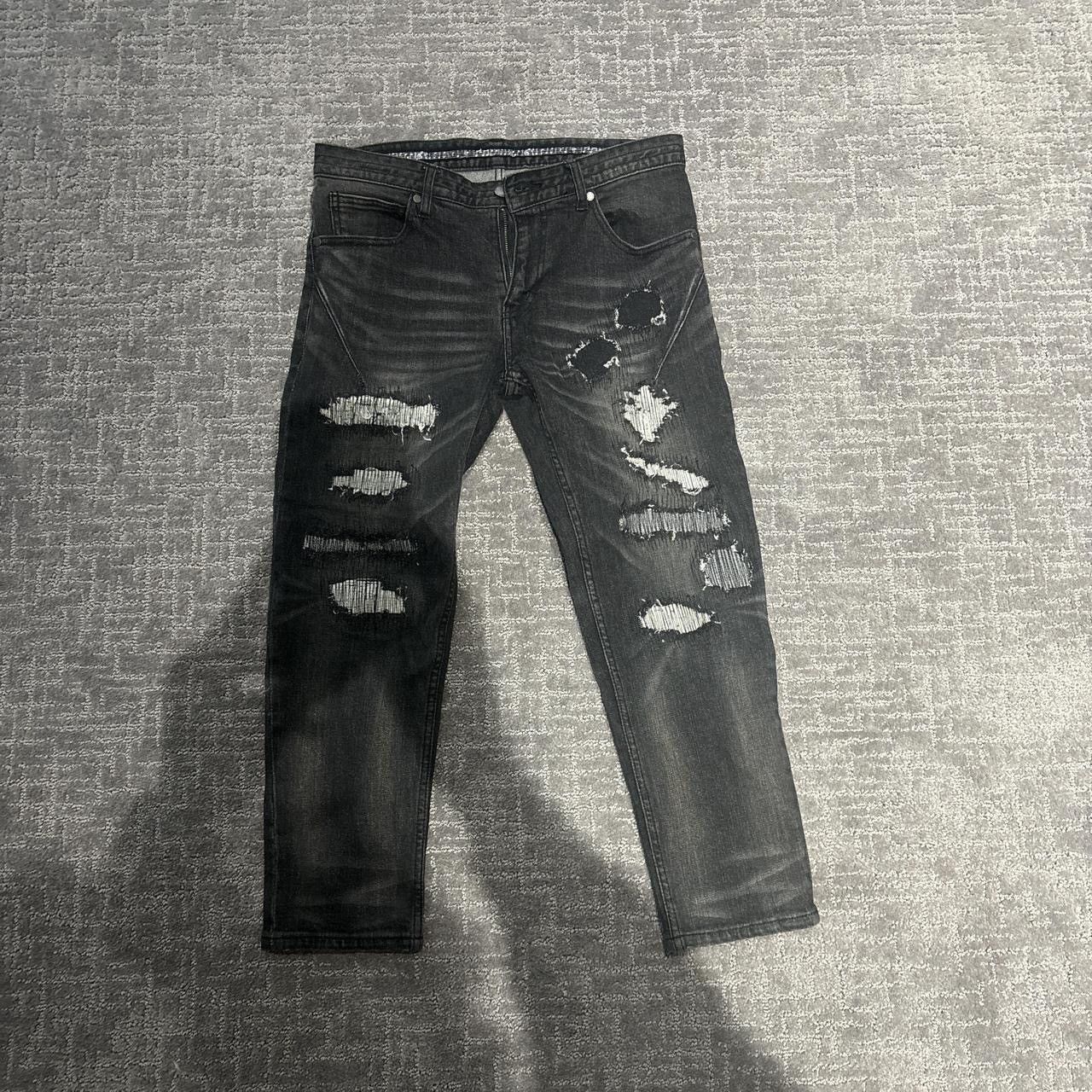 n(n) BY NUMBER (N)INE　Archive　デニム　Y2K　黒 archive NUMBER (N)INE black denim y2k