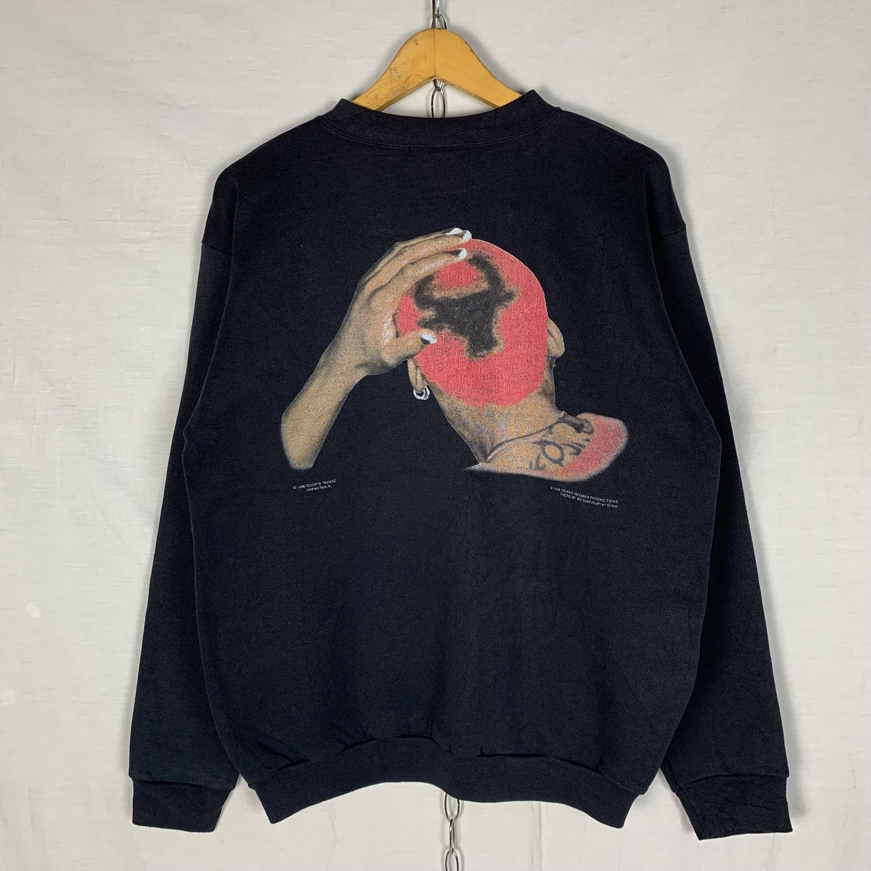 Vintage 90s Dennis Rodman Chicago Bulls Sweatshirt Crewneck