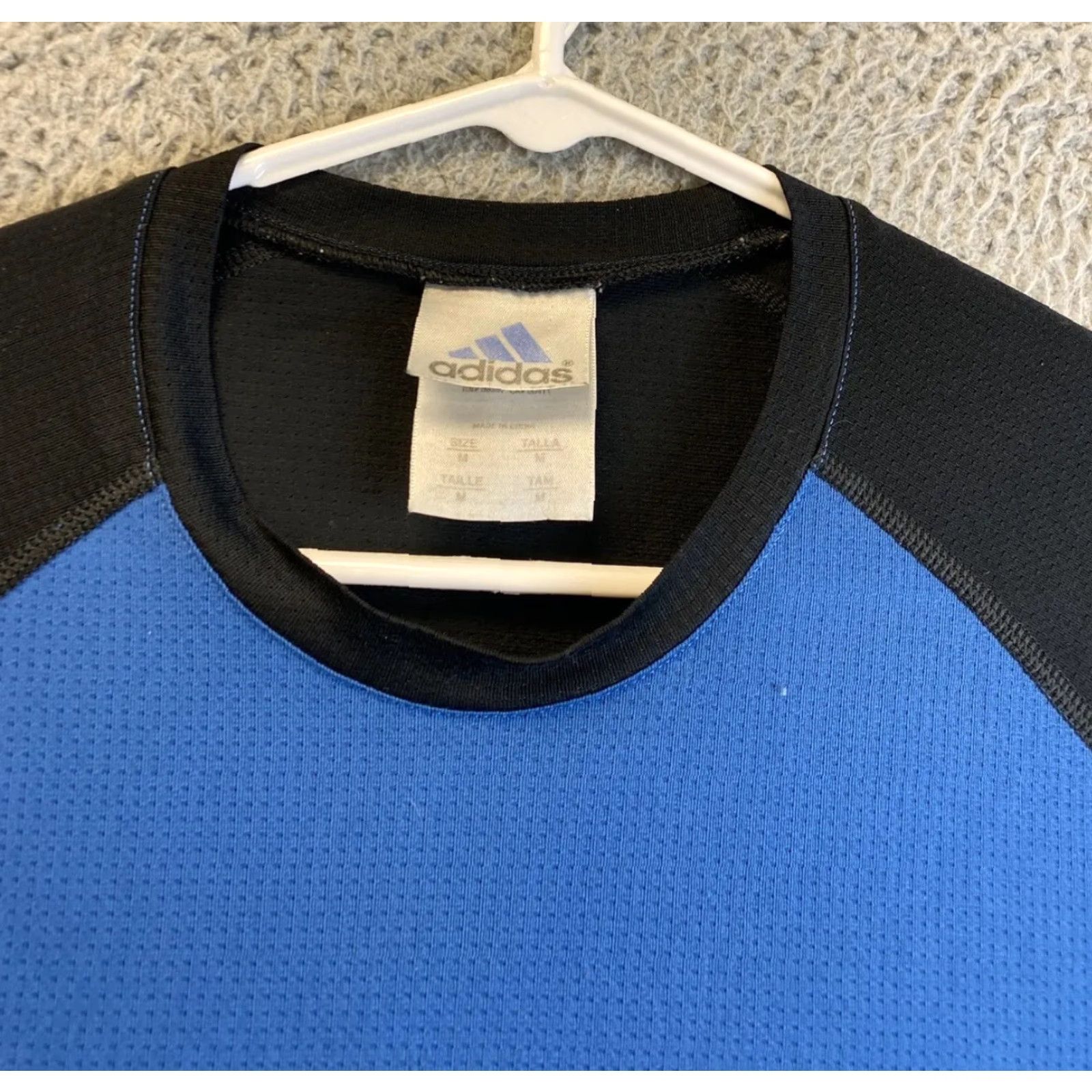 Adidas adidas Adidas Shirt M Blue Dri Fit Soccer Athletic Mens running /32-52 Blue Size US M / EU 48-50 / 2 - 5 Thumbnail