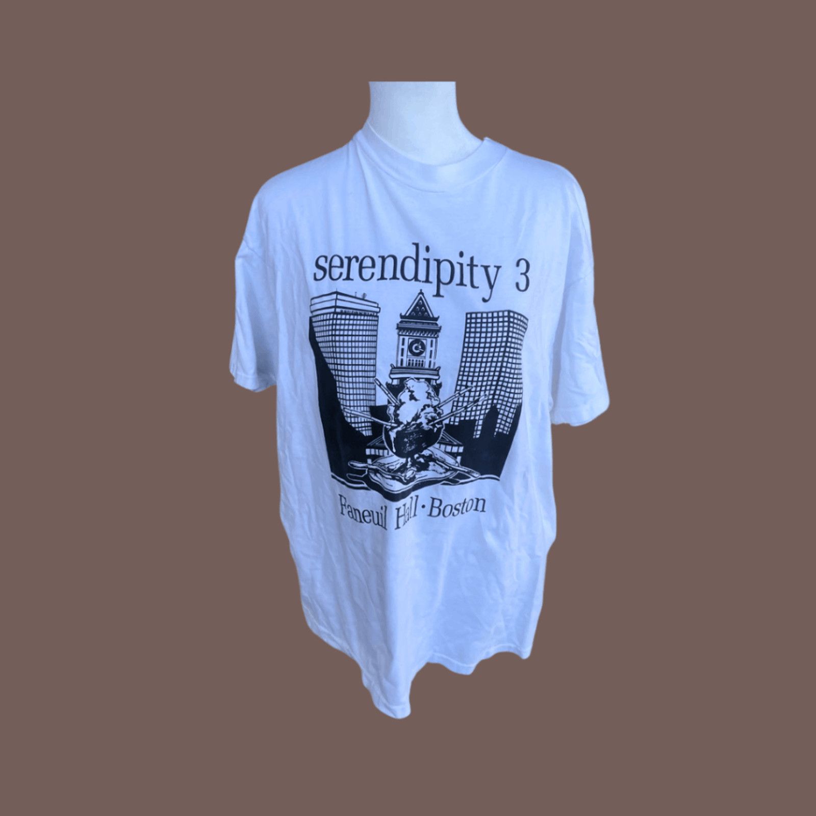 Hanes VTG Graphic Tee | Hanes Boston Serendipity | 90s Touristcore Size US L / EU 52-54 / 3 - 1 Thumbnail