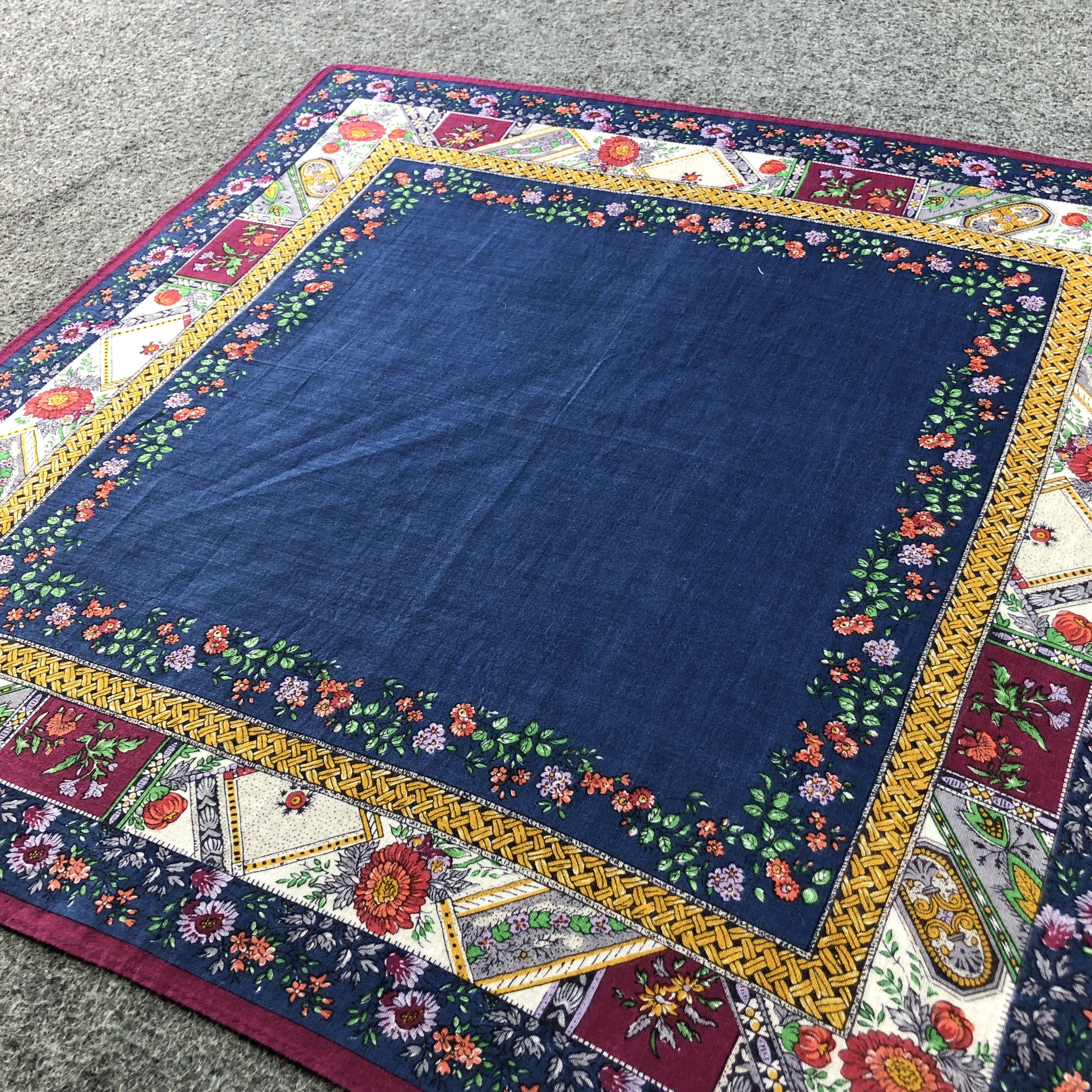 Kenzo Floral Handkerchief Neckerchief Bandana H2369