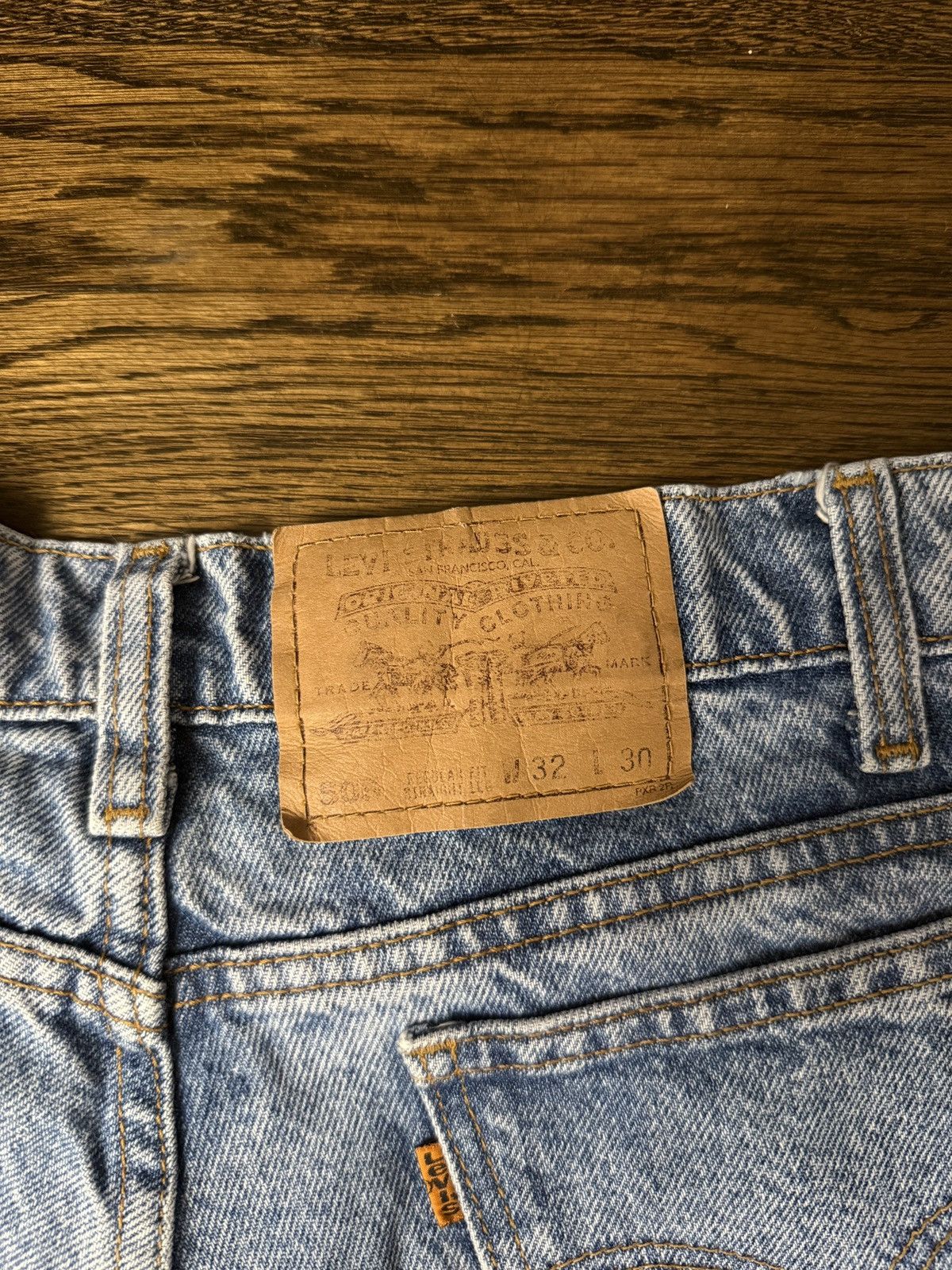 Levi's 90s Levi's 505 Denim Jeans Vintage Orange Tab Size US 32 / EU 48 - 12 Thumbnail