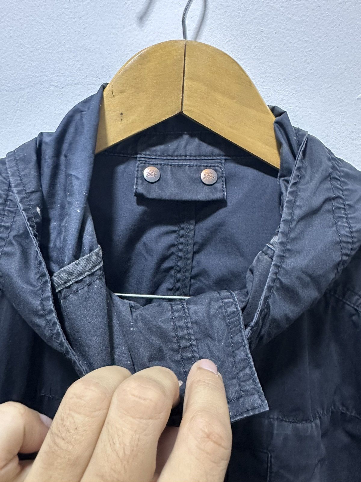 Burberry Burberry Nylon Jacket With Hoodie Blue Lable Series Size US L / EU 52-54 / 3 - 10 Thumbnail