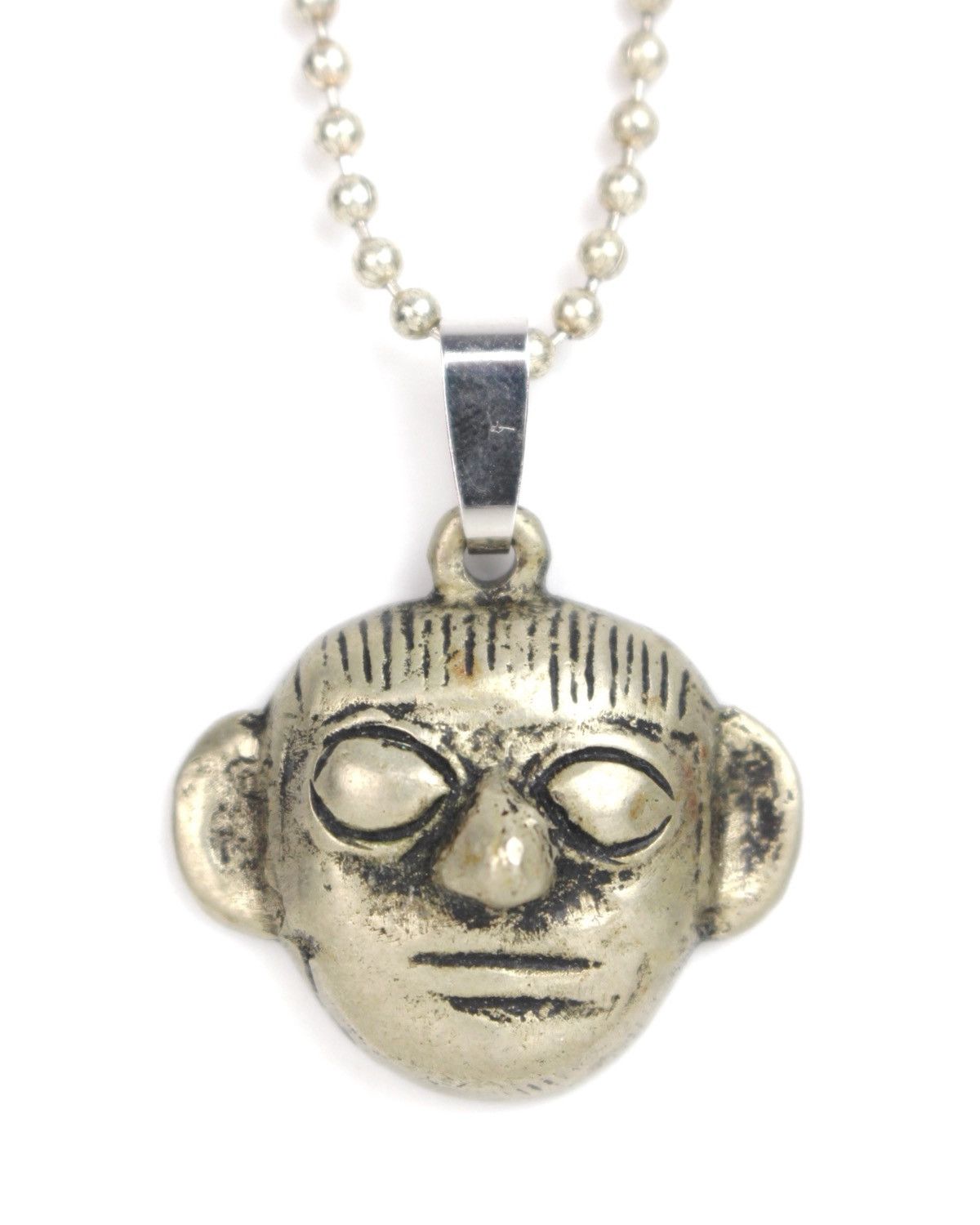Vintage 2000S JAPANESE MADE LORD OF SIPÁN MASK PENDANT NECKLACE Size ONE SIZE - 1 Thumbnail