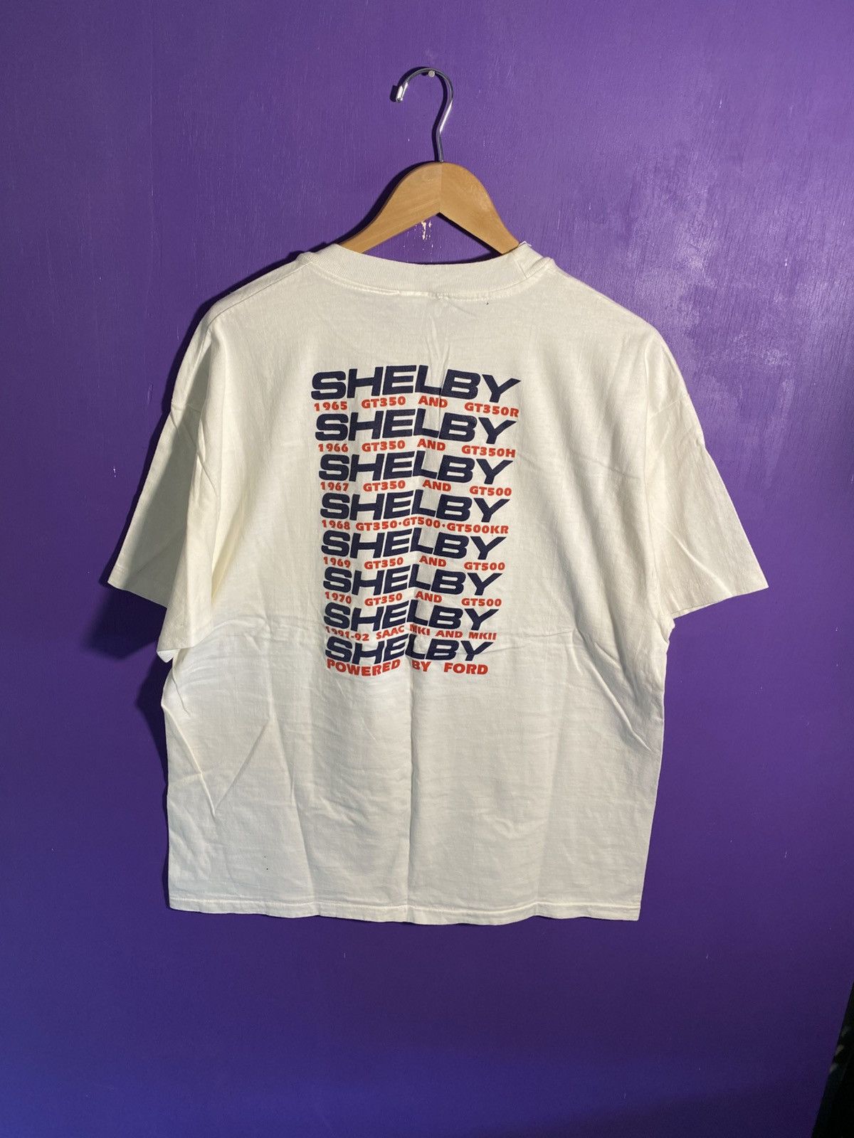 Vintage Vintage 90s Shelby performance racing t-shirt Size US XL / EU 56 / 4 - 2 Thumbnail