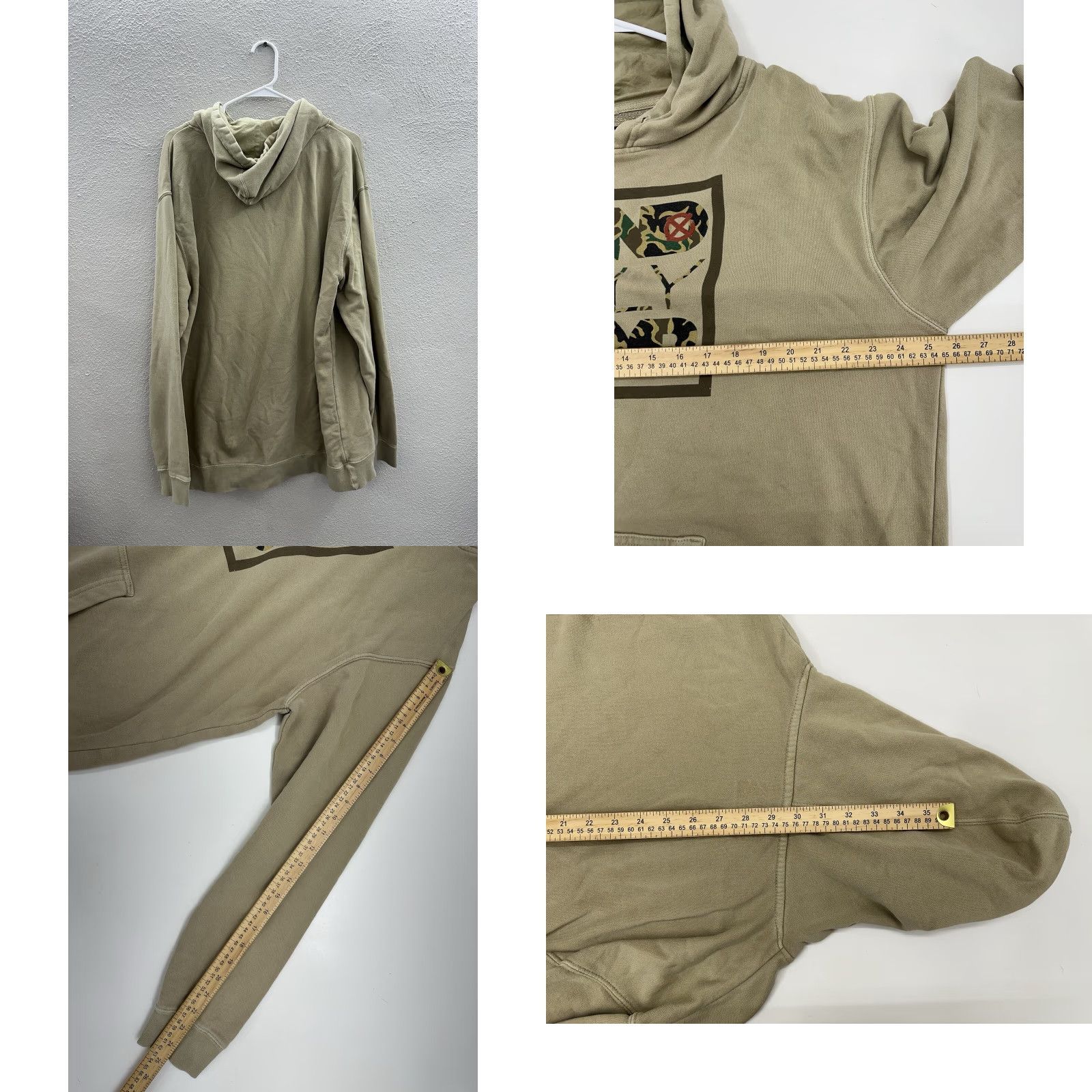 Vintage LGND Supply Co Mens Hoodie XL Tan Logo Pullover Sweatshirt Shirt Size US XL / EU 56 / 4 - 8 Thumbnail