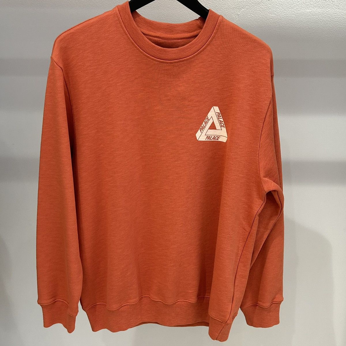 image of Palace Slub Crew (Fw21) Orange, Men's (Size Medium)