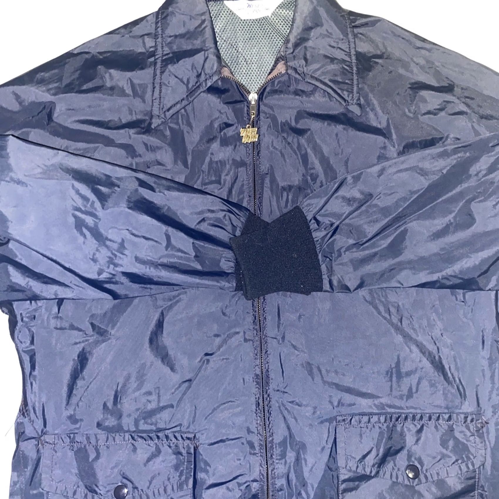 Ring Jacket VINTAGE 80s Woman Jacket Windbreaker Spring Blue M Womens Size M / US 6-8 / IT 42-44 - 4 Thumbnail