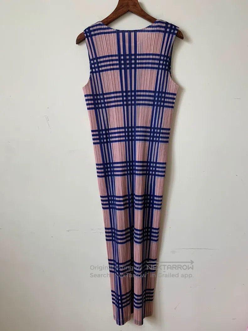 Issey Miyake Issey Miyake Pink and Blue Plaid Dress Size M / US 6-8 / IT 42-44 - 2 Thumbnail