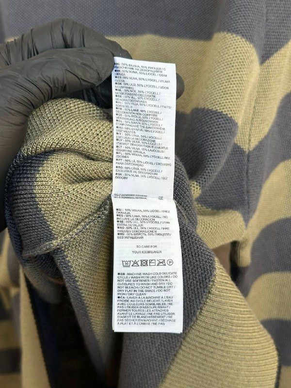 Icebreaker Icebreaker Wool / Lyocell Striped Knit Sweater Crew Size US XXL / EU 58 / 5 - 11 Thumbnail
