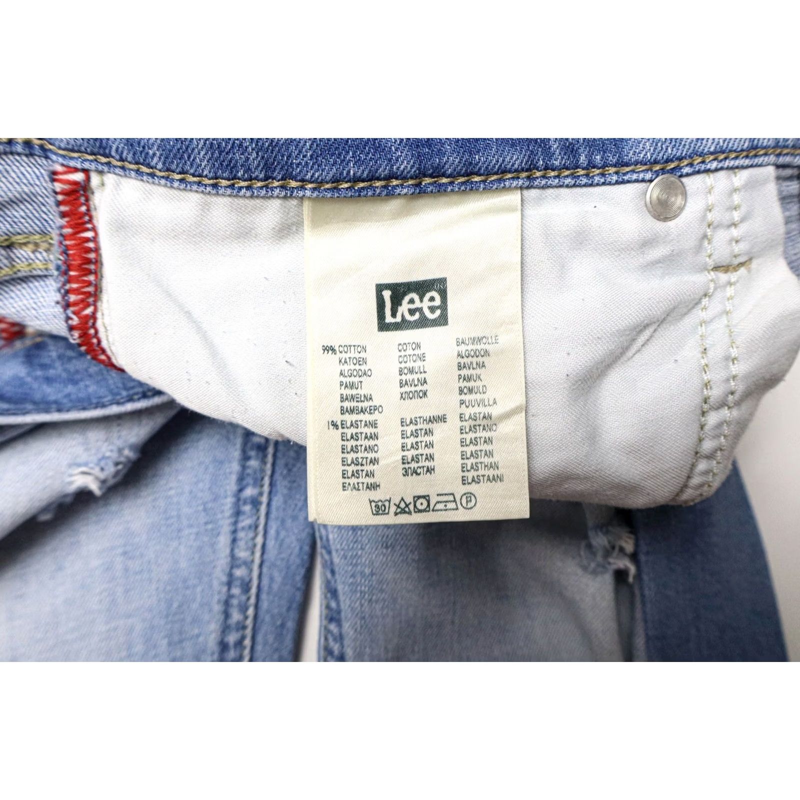 Lee Lee Luke Jeans Men's Slim Fit Blue W32/L32 Stretch Distressed Fade Effect Size US 32 / EU 48 - 5 Thumbnail