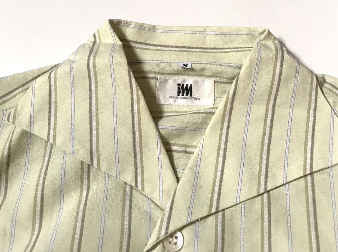 Issey Miyake Vintage issey miyake design studio striped big collar shirt Size US M / EU 48-50 / 2 - 4 Thumbnail