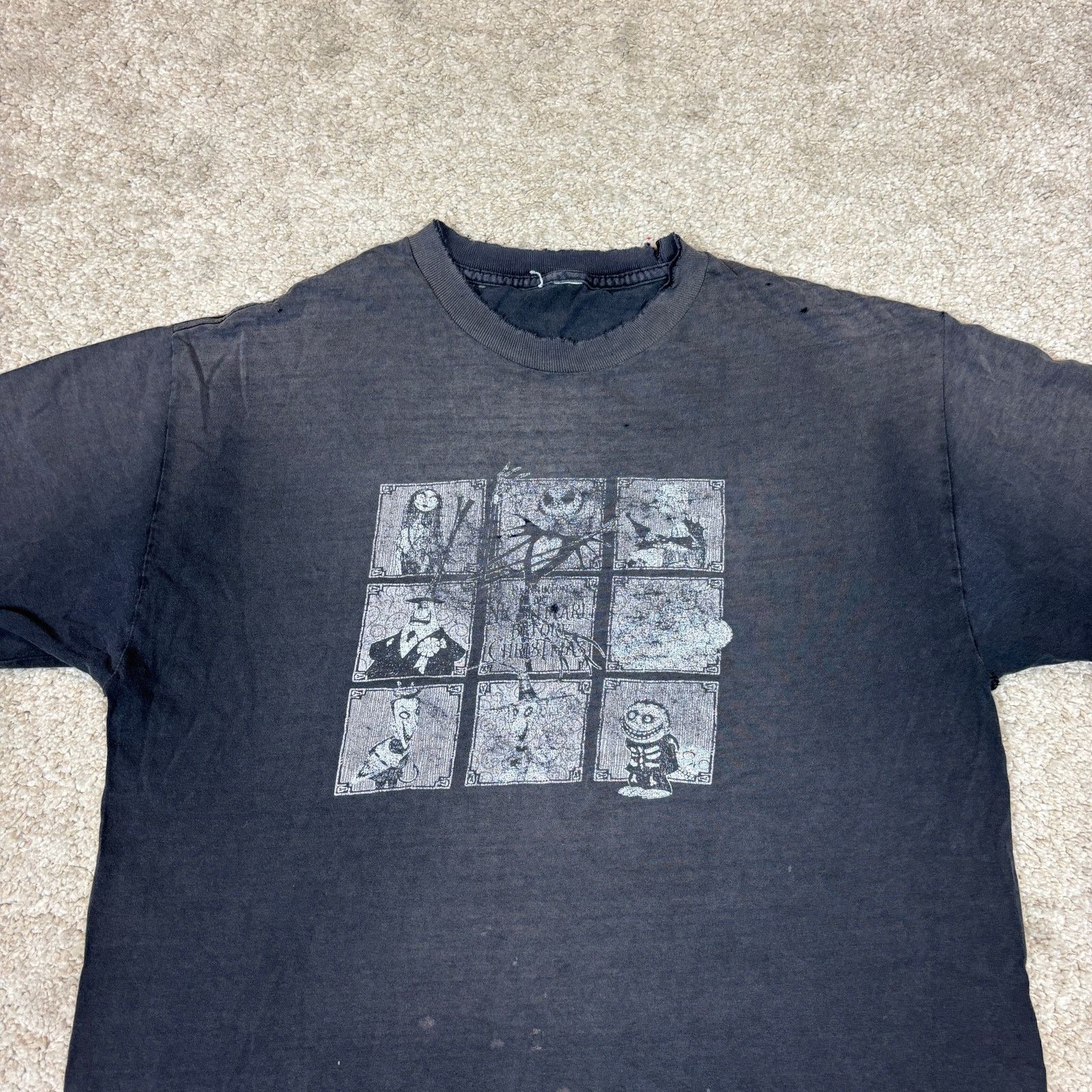 Vintage Vintage Tim Burton Nightmare Before Christmas Shirt Medium Size US M / EU 48-50 / 2 - 2 Thumbnail