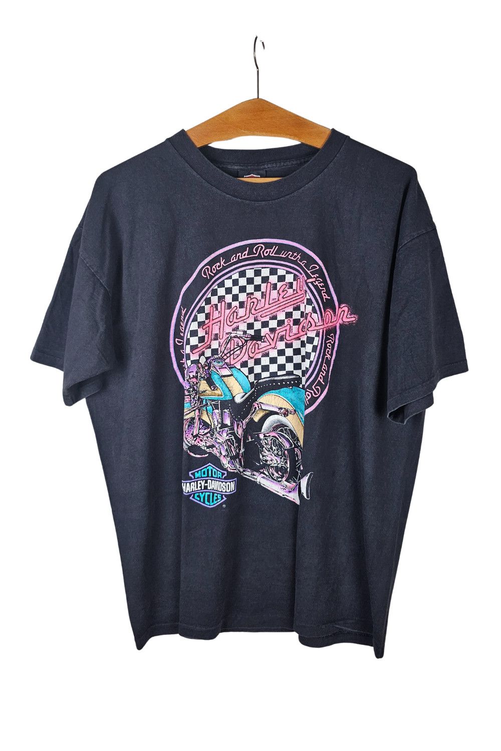 Harley Davidson 1993 Harley-Davidson “Rock & Roll with a Legend” - Holoubek Size US XL / EU 56 / 4 - 16 Thumbnail