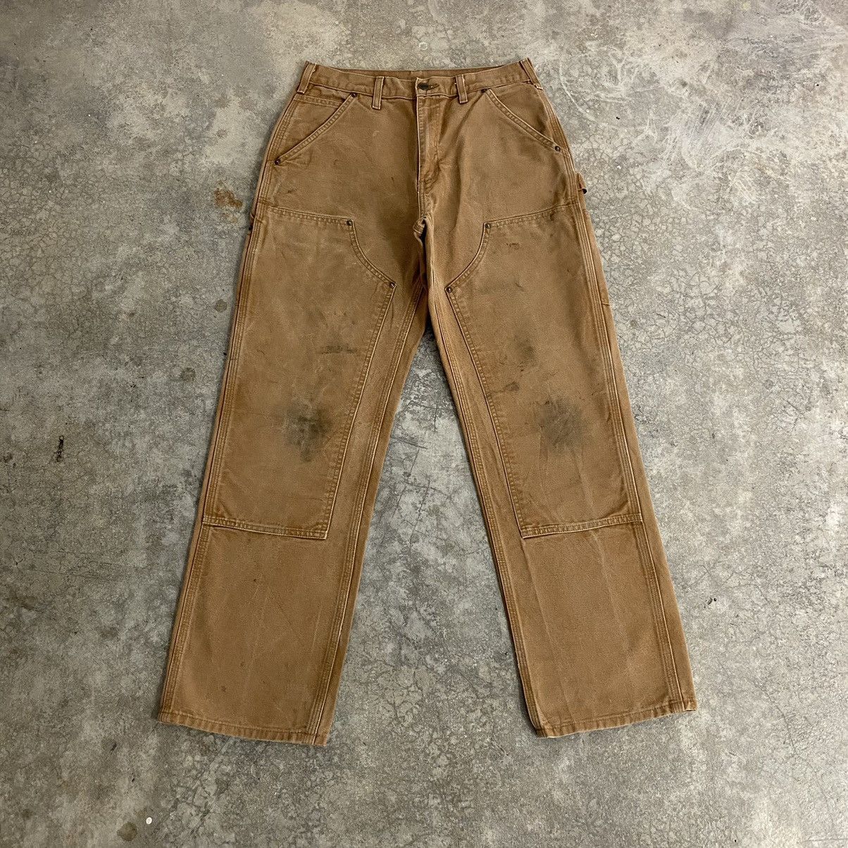 Carhartt Vintage Carhartt Double Knee Tan Dirty Carpenter Pants Size US 30 / EU 46 - 3 Thumbnail