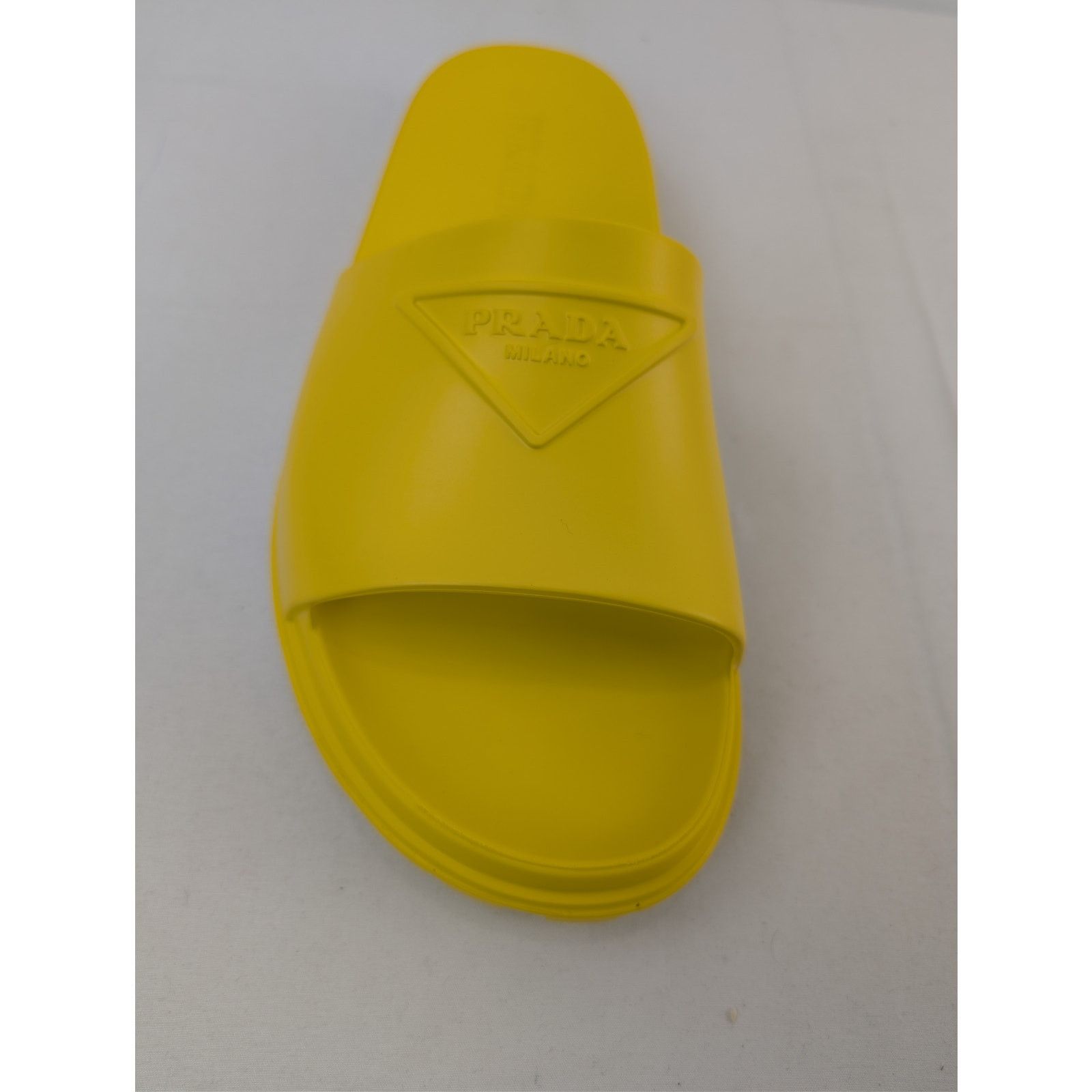 Prada o1rshd1 EVA Rubber Slide Sandals Slippers in Yellow Size US 11 / EU 44 - 14 Thumbnail