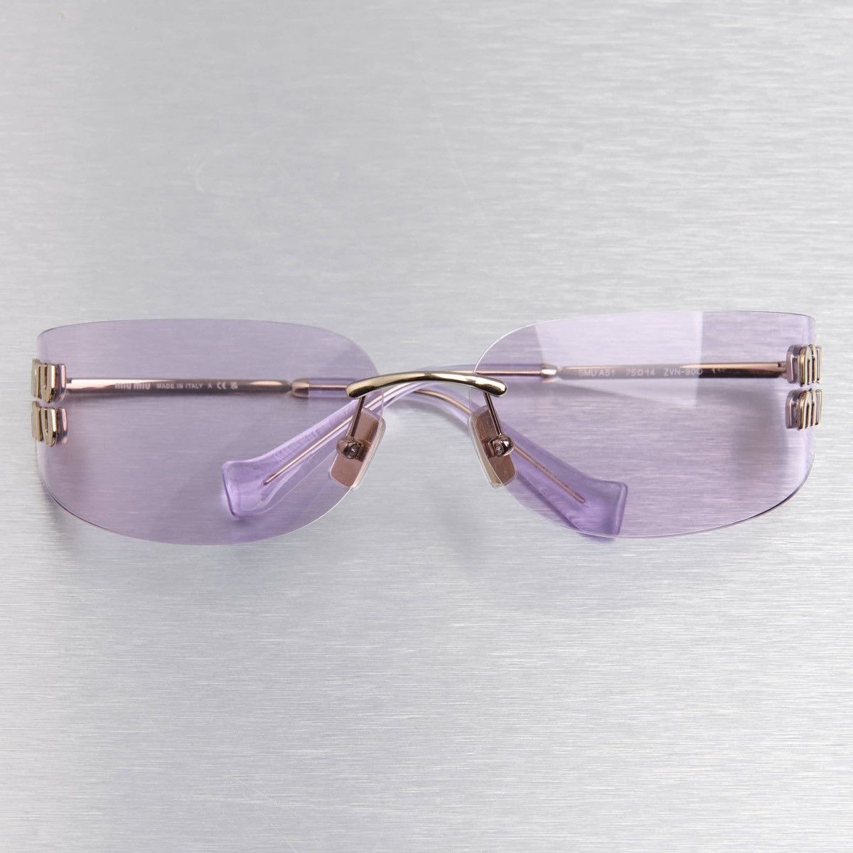 Miu Miu MIU MIU 0MU A51S ZVN90O SUNGLASSES Size ONE SIZE - 6 Thumbnail