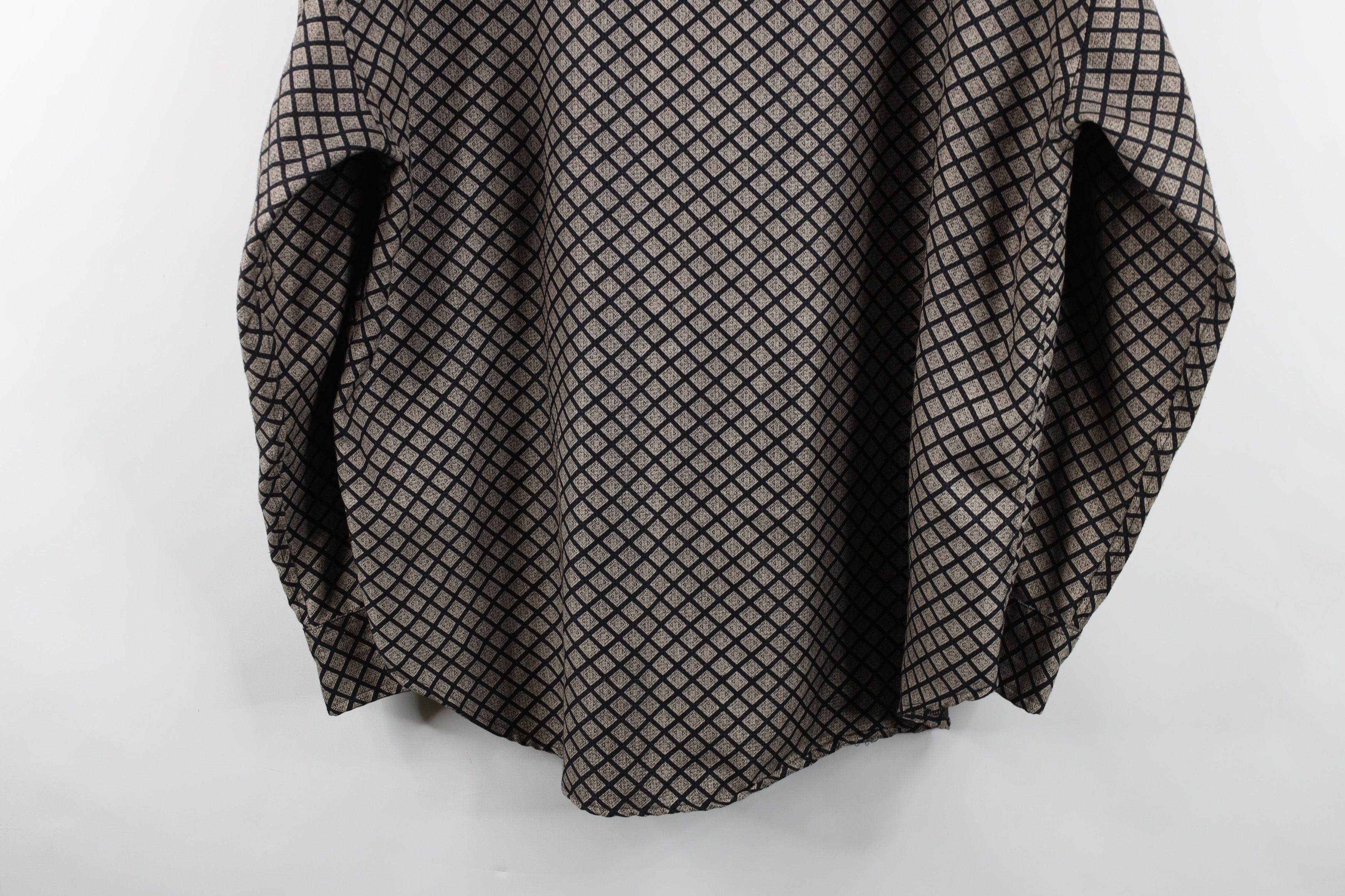 Vintage Vintage 90s Streetwear Diamond Knit Collared Button Shirt Size US XL / EU 56 / 4 - 10 Thumbnail