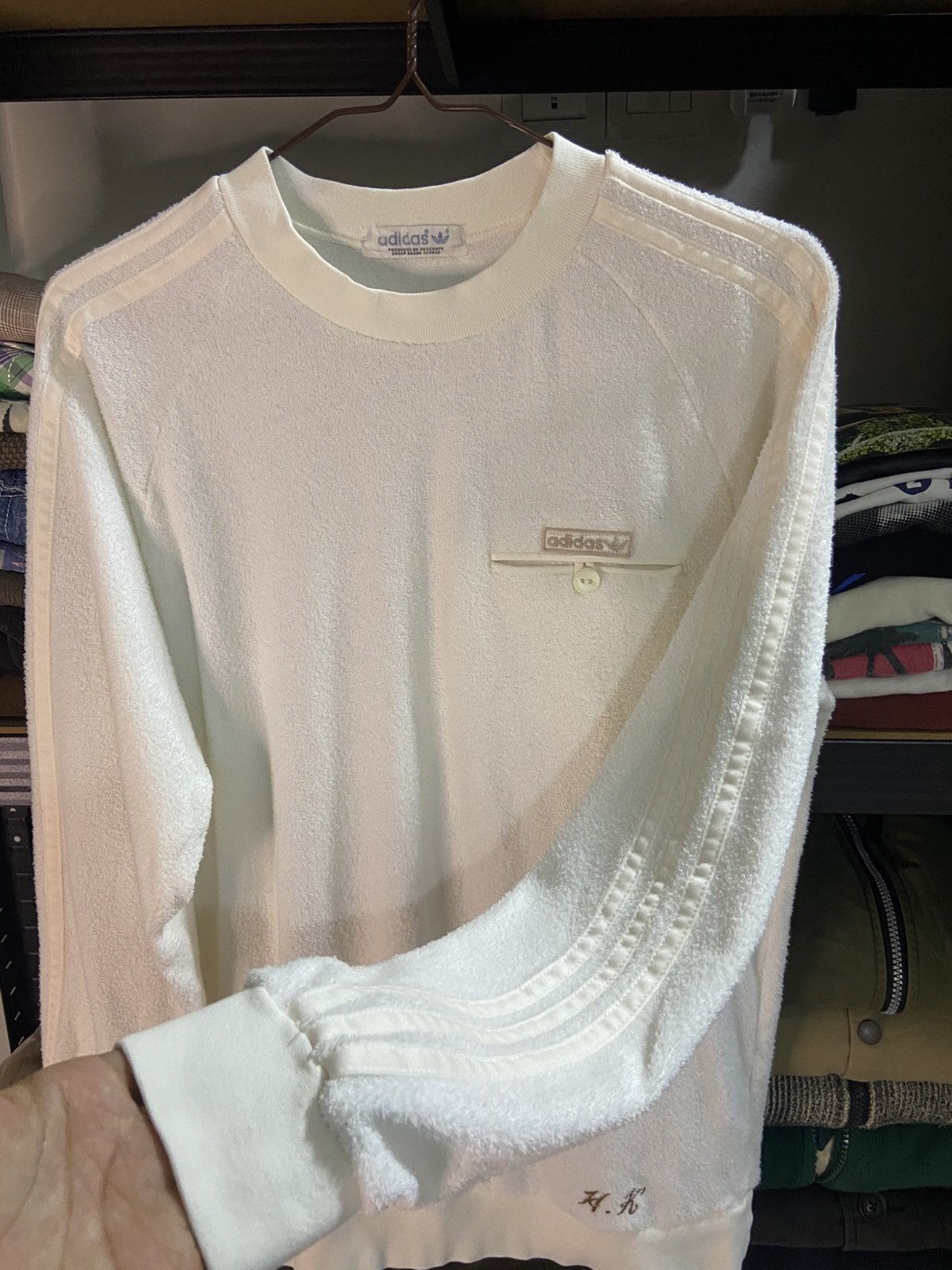 Adidas × Vintage Vintage 80s Adidas Fleece Sweatshirt Size US M / EU 48-50 / 2 - 8 Thumbnail
