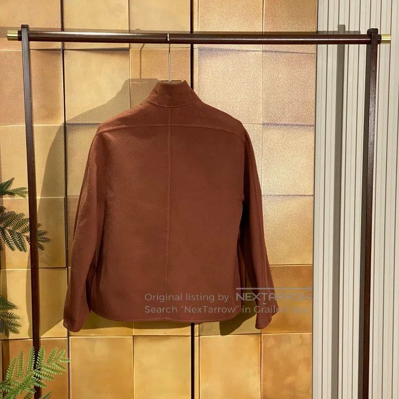 Hermes Hermes Caramel Brown Leather Buckle Double-Faced Cashmere Size XXS / US 00 / IT 34 - 2 Thumbnail