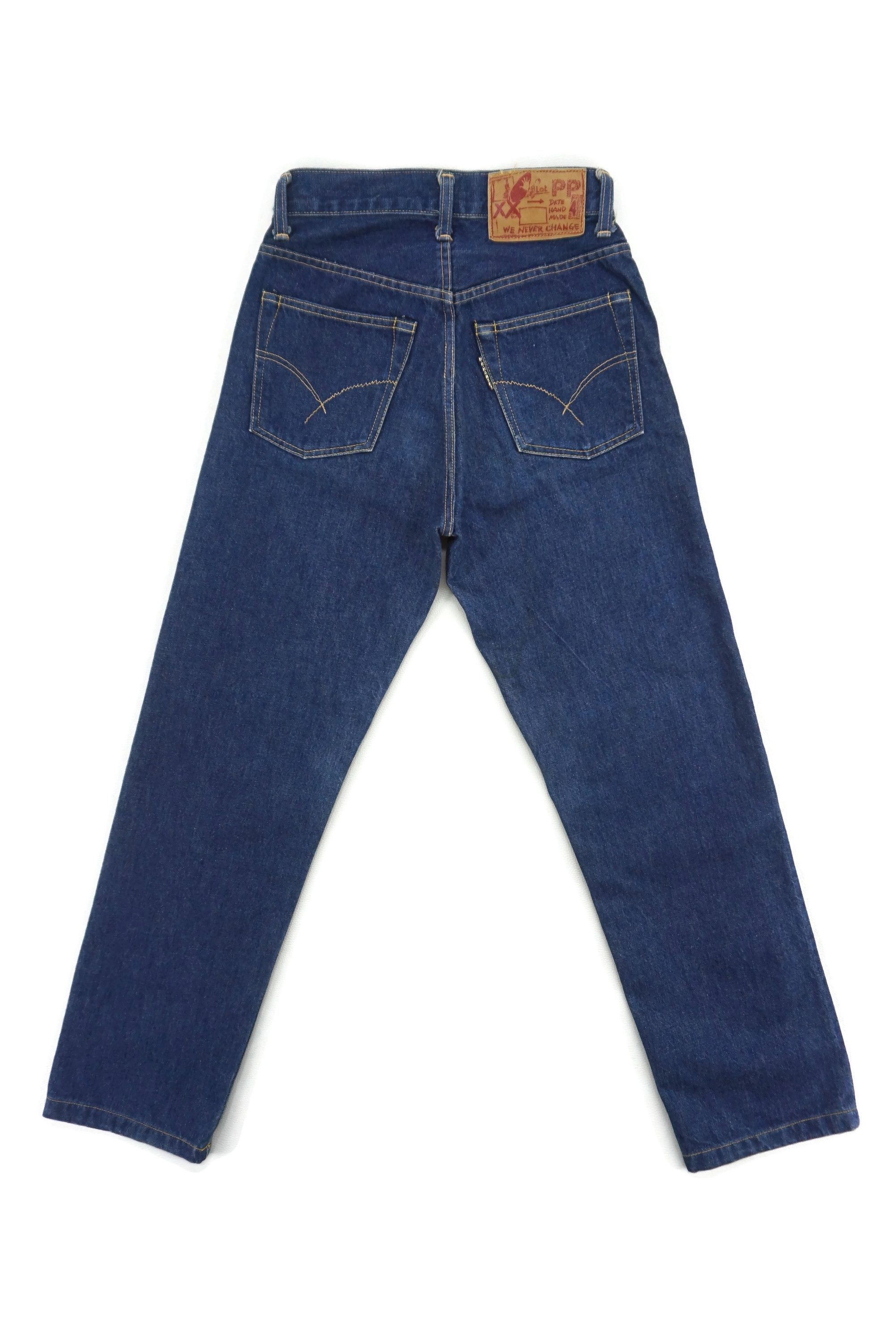 HOLLYWOOD RANCH MARKET HRM Hand Made Selvedge Jeans W26xL28 Blue Blue Ankle Denim Size 26" / US 2 / IT 38 - 1 Thumbnail