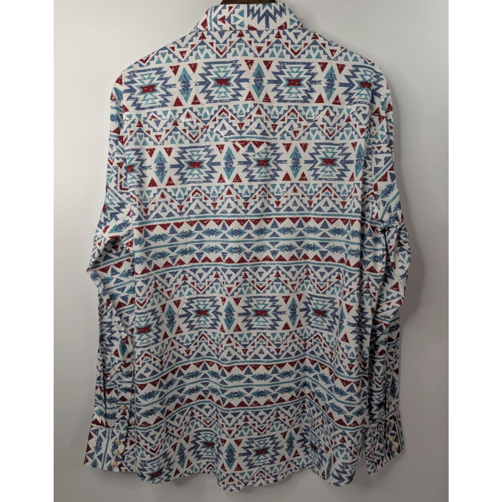 Vintage NWT Platini Shirt 2XL Aztec Pearl Snap Long Sleeve Tribal Southwestern Size US XXL / EU 58 / 5 - 4 Thumbnail