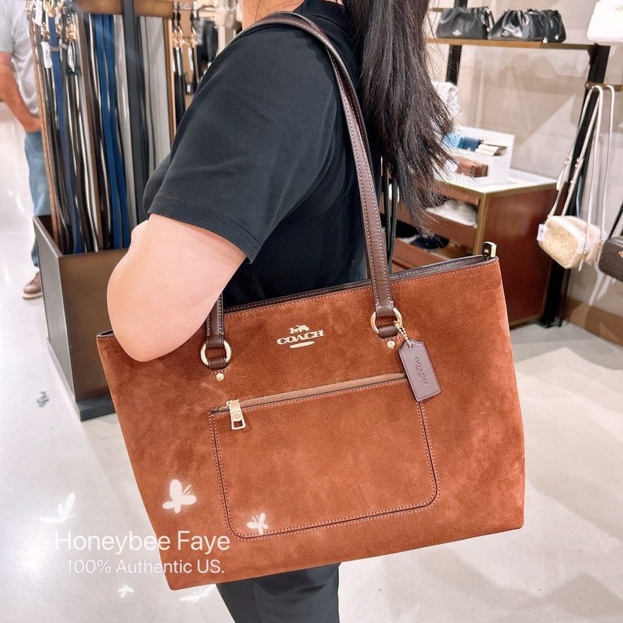 Coach Nwt Coach Station Tote Bag Suede CCC77 Size ONE SIZE - 2 Thumbnail