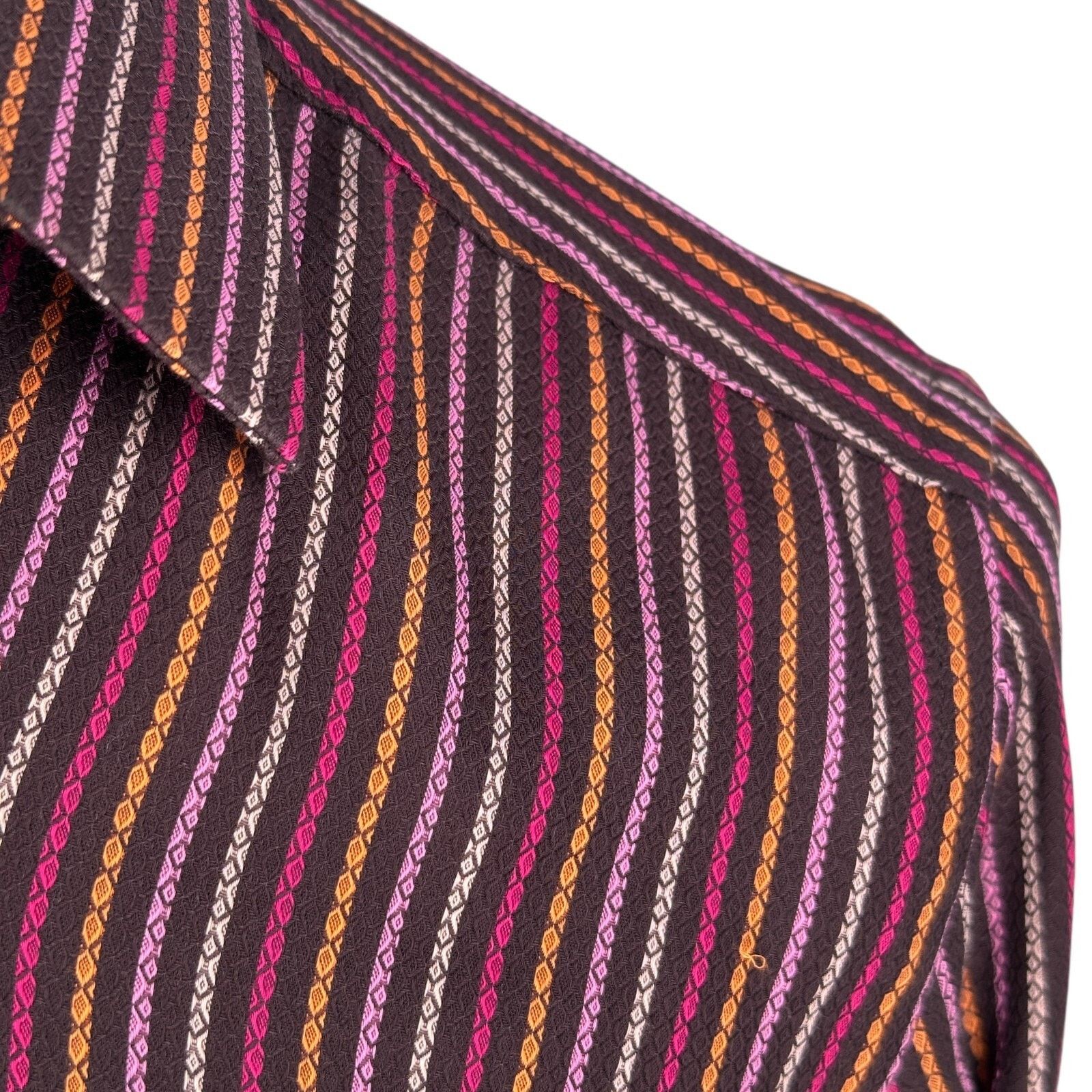 Other A BASILE Dress Shirt Mens 16 Multicolor Long Sleeve Size US L / EU 52-54 / 3 - 3 Thumbnail