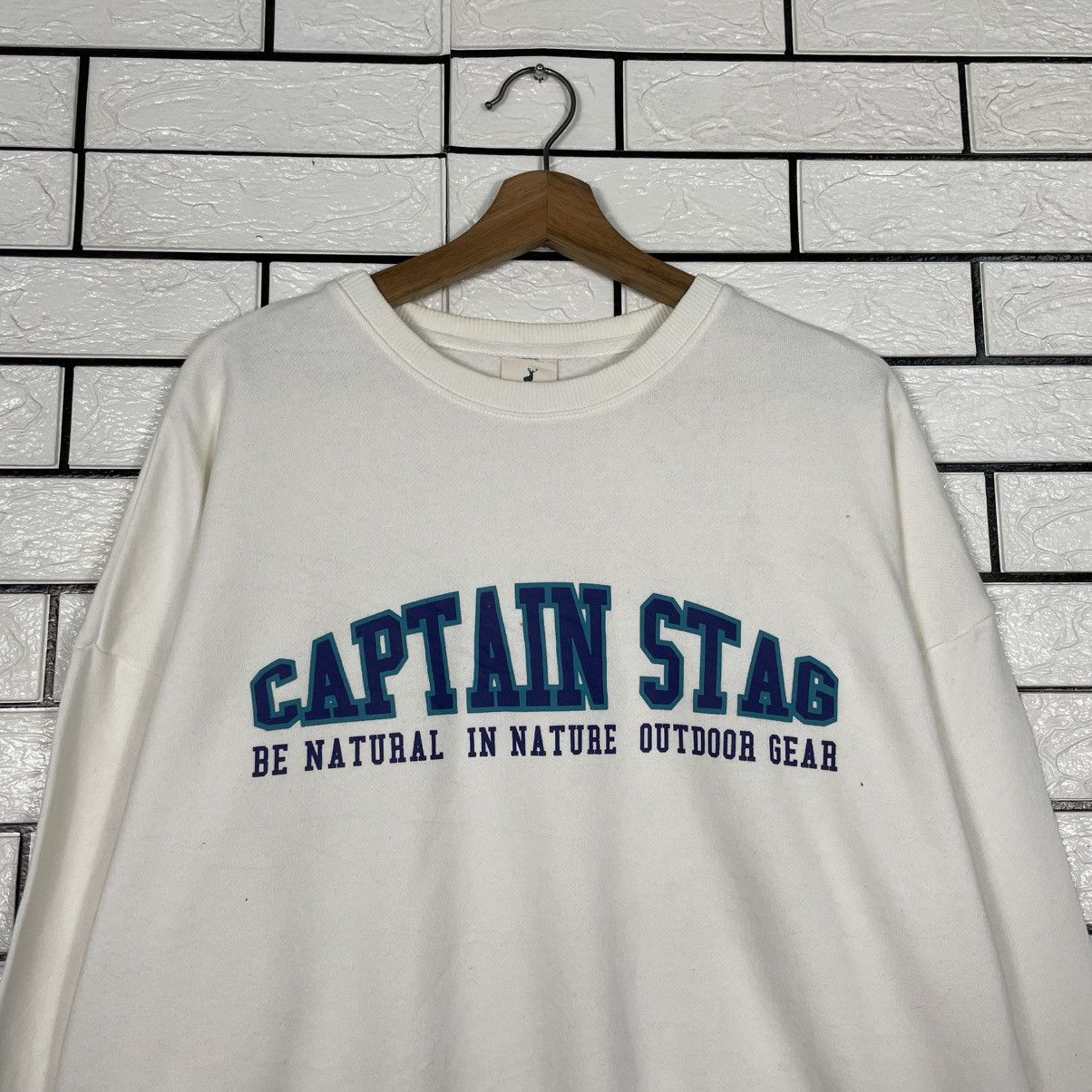 Japanese Brand Captain Stag Big Logo Sweatshirt Size US M / EU 48-50 / 2 - 2 Thumbnail