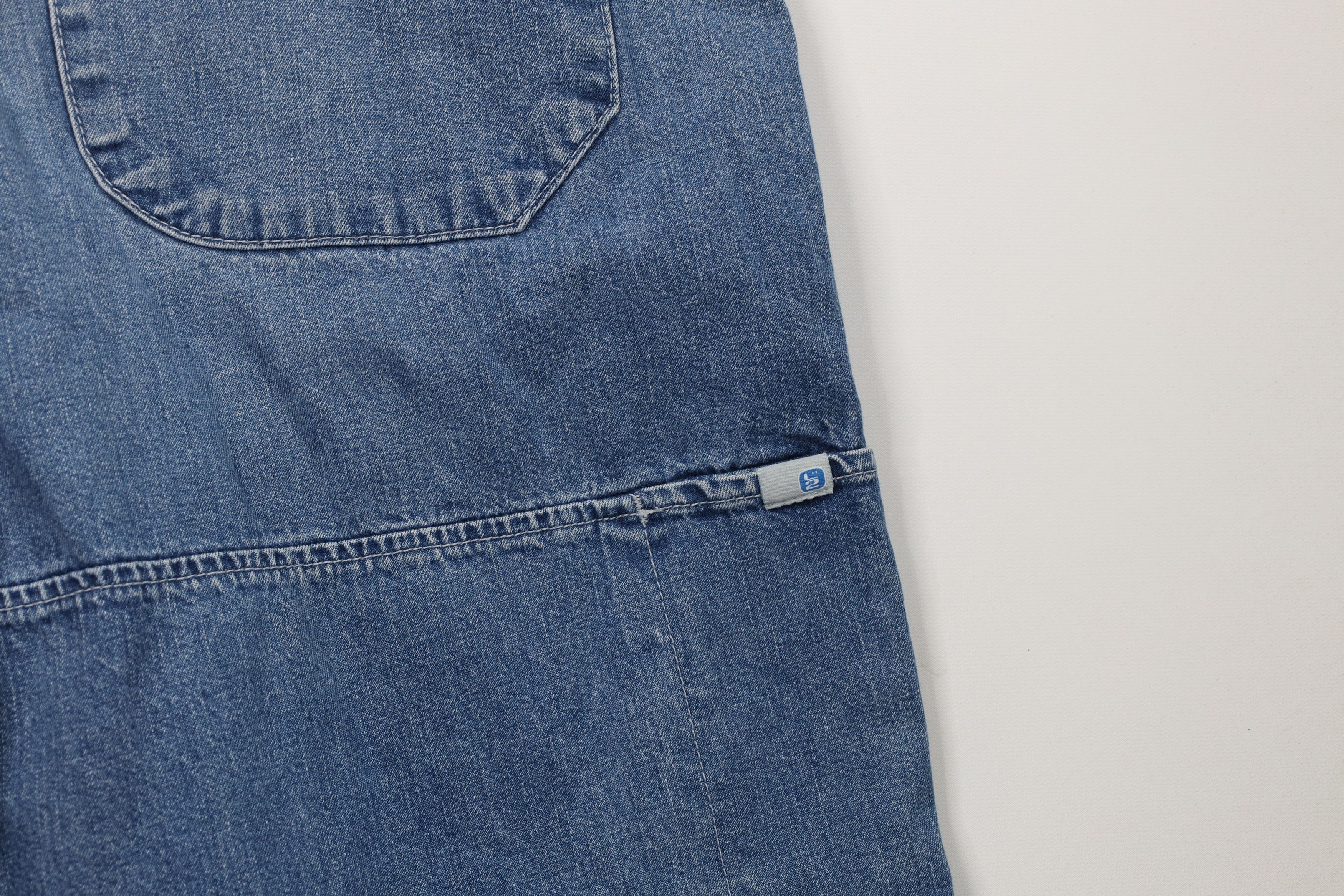 Levi's Vintage Y2K 2000 Levis Baggy Loose Fit Denim Shorts Blue Size US 38 / EU 54 - 13 Thumbnail