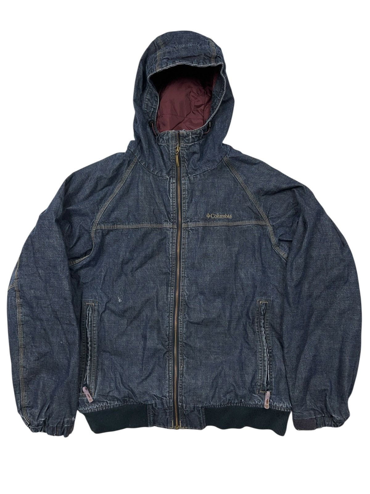 Columbia Vintage Columbia Denim Active Jacket Carhartt Style Rare Size US M / EU 48-50 / 2 - 1 Thumbnail