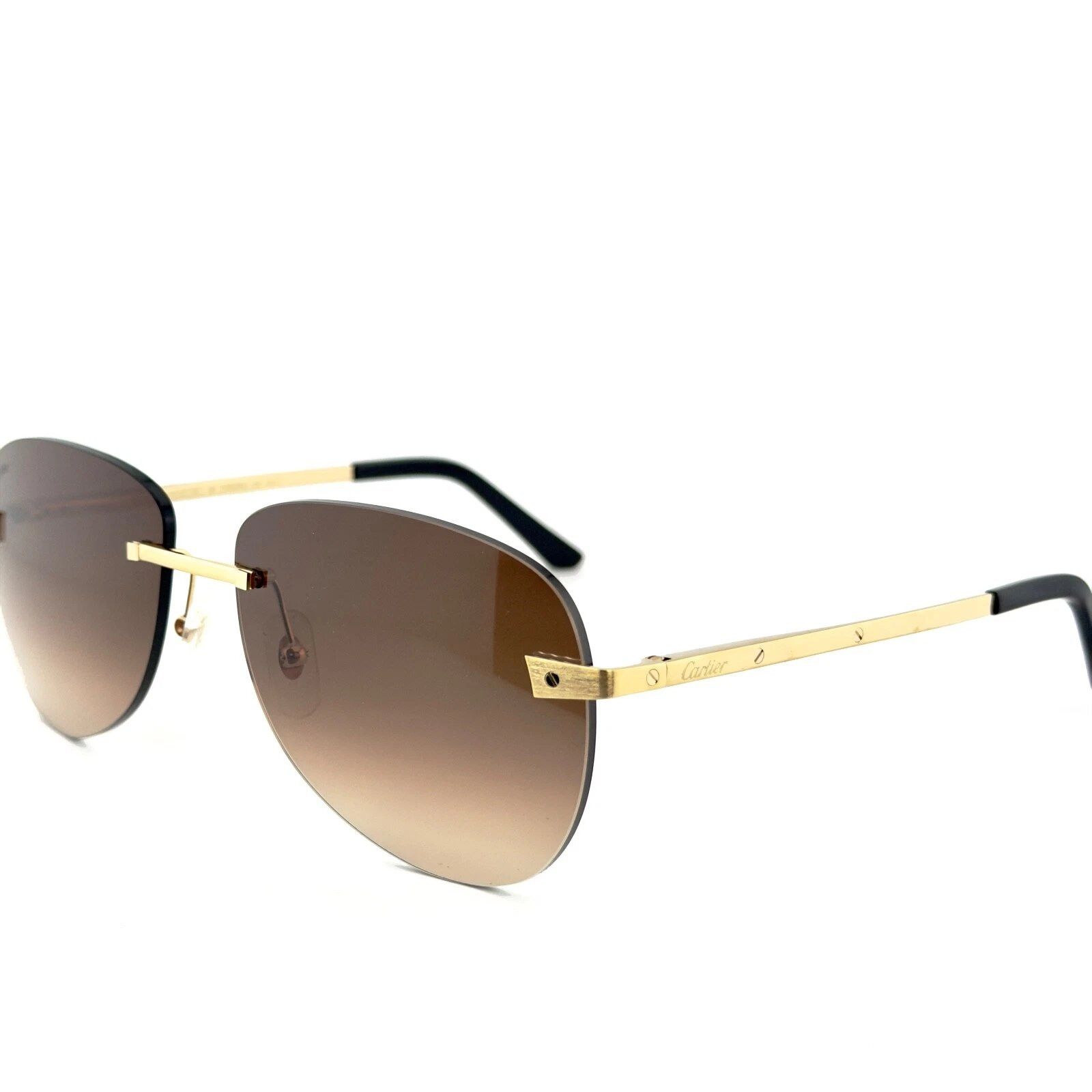 Cartier CARTIER Santos Dumont Screw CT0035RS Aviator Sunglasses 0035 Size ONE SIZE - 8 Thumbnail