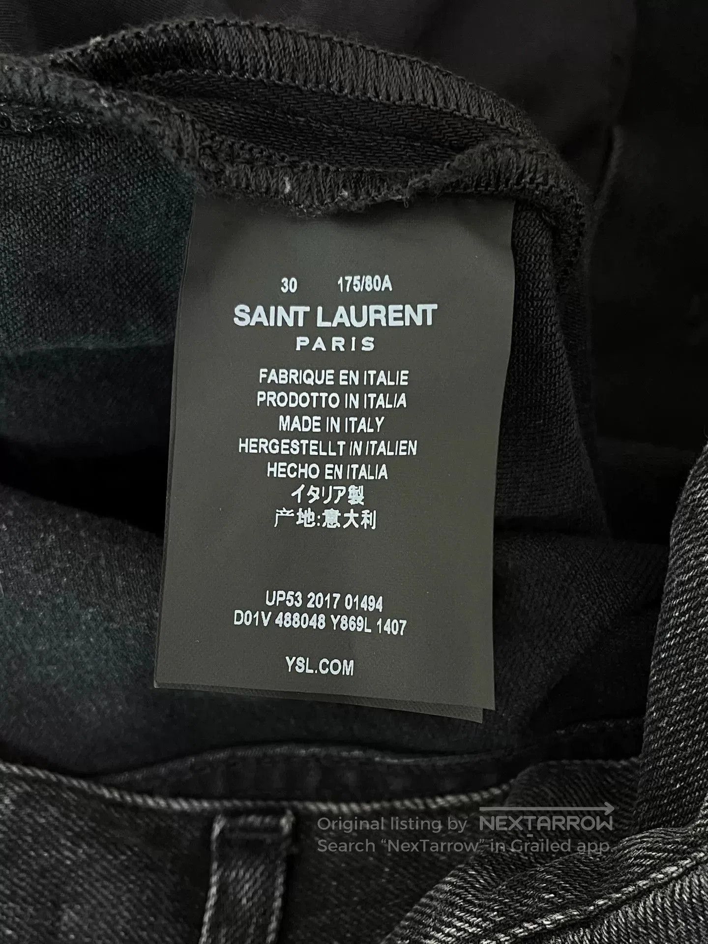 Saint Laurent Paris Saint Laurent Straight Jeans. Size US 30 / EU 46 - 5 Thumbnail