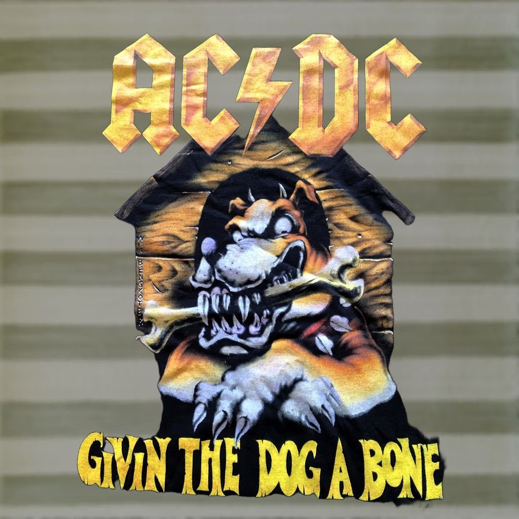 Bones VINTAGE ACDC T-Shirt Men 2XL Black Give a Dog a Bone Graphic Tee Rock Y2K VTG Mens Size US XXL / EU 58 / 5 - 1 Thumbnail