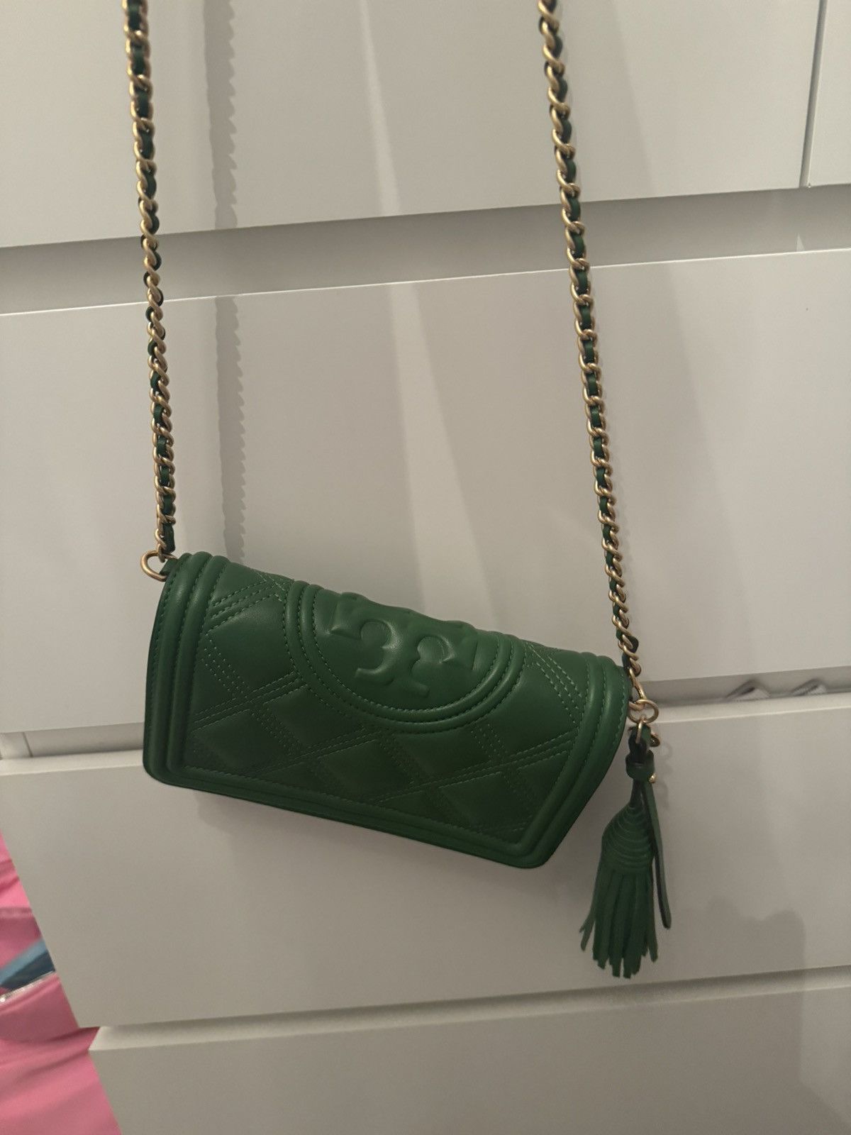 Tory Burch Tory Burch Fleming shoulder bag in Green Size ONE SIZE - 2 Thumbnail