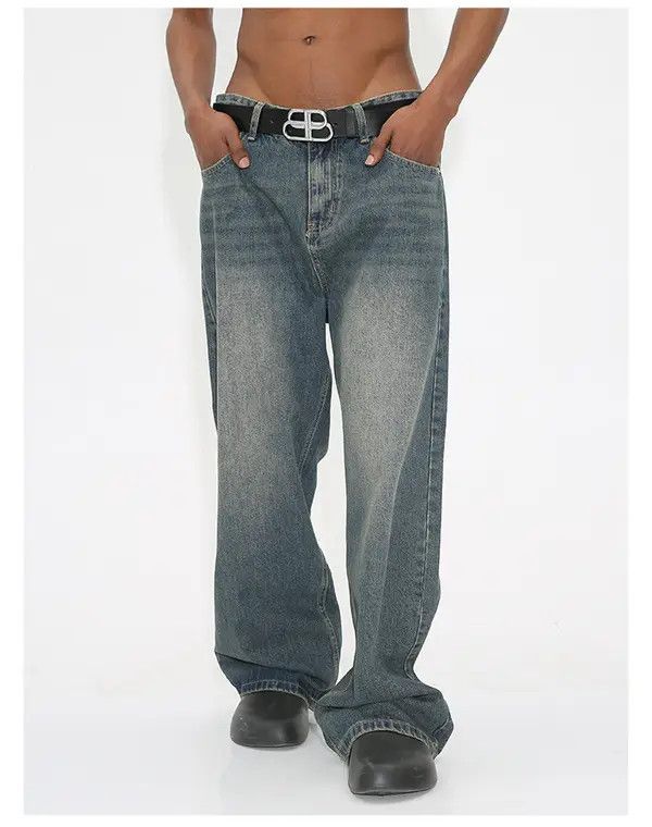 VIBE faded washed loose skate baggy jeans Size US 30 / EU 46 - 3 Thumbnail