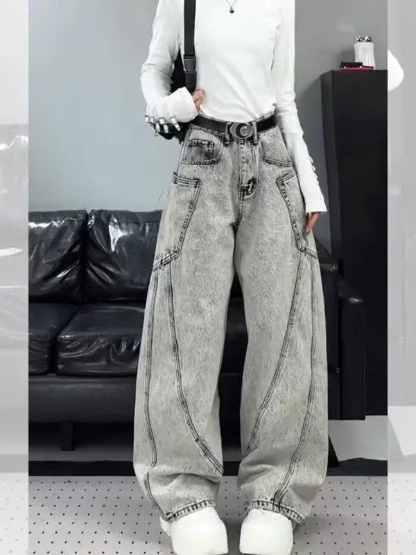 Japanese Brand × Jean Retro casual high street wide leg jeans Size US 32 / EU 48 - 1 Thumbnail