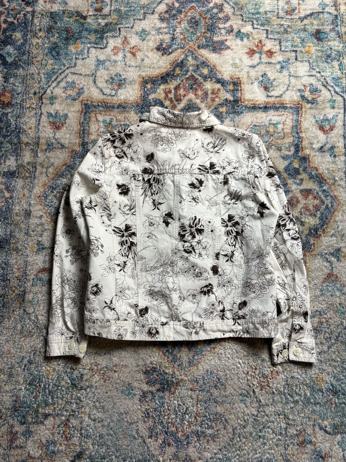 Northern Reflections Northern Reflection Floral All Over Print Button-up Jacket Size M / US 6-8 / IT 42-44 - 2 Thumbnail