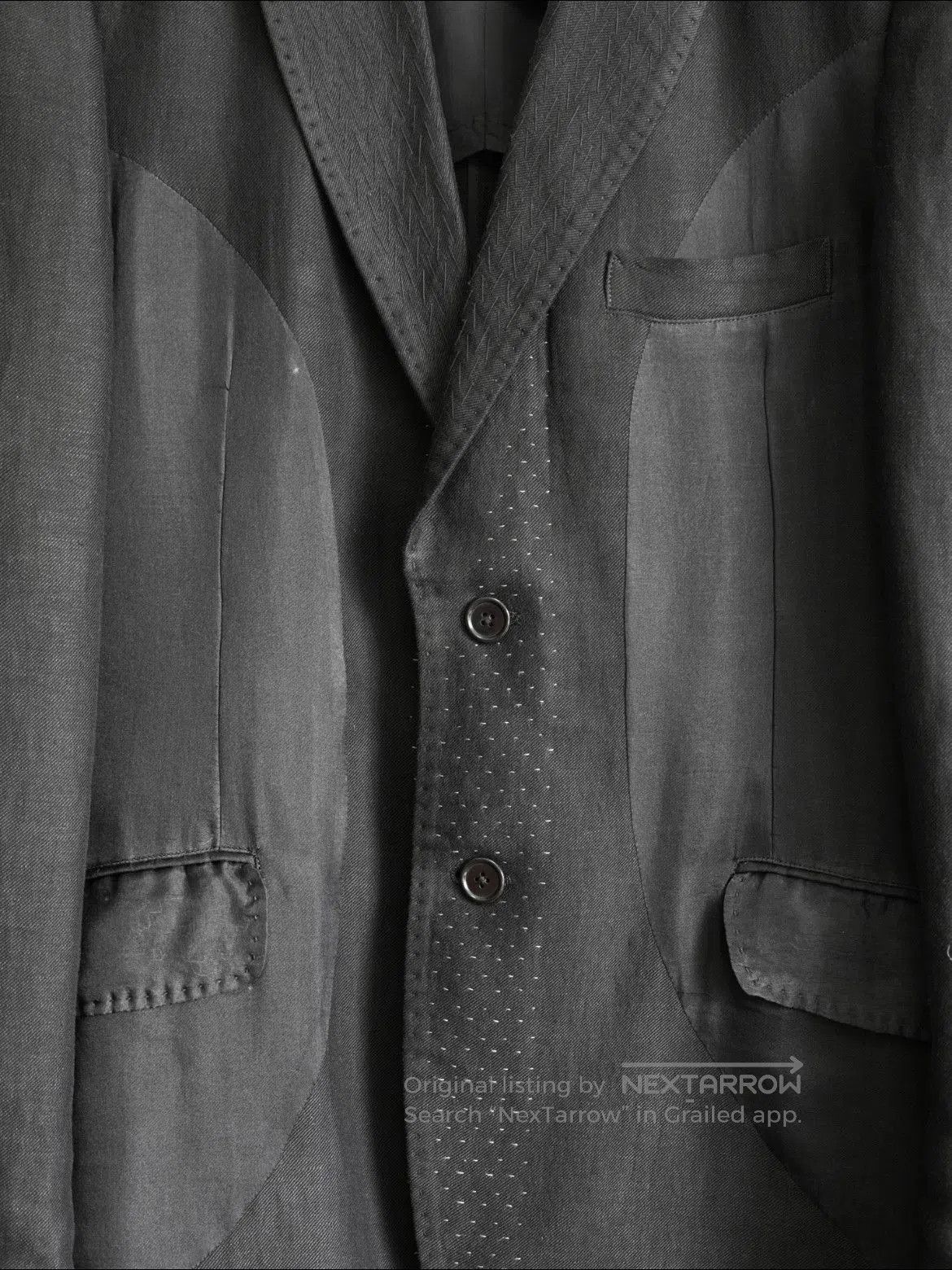 Yohji Yamamoto Sz 4 Yohji Yamamoto Pour Homme 09SS Stitches Jacket. Size US XL / EU 56 / 4 - 5 Thumbnail
