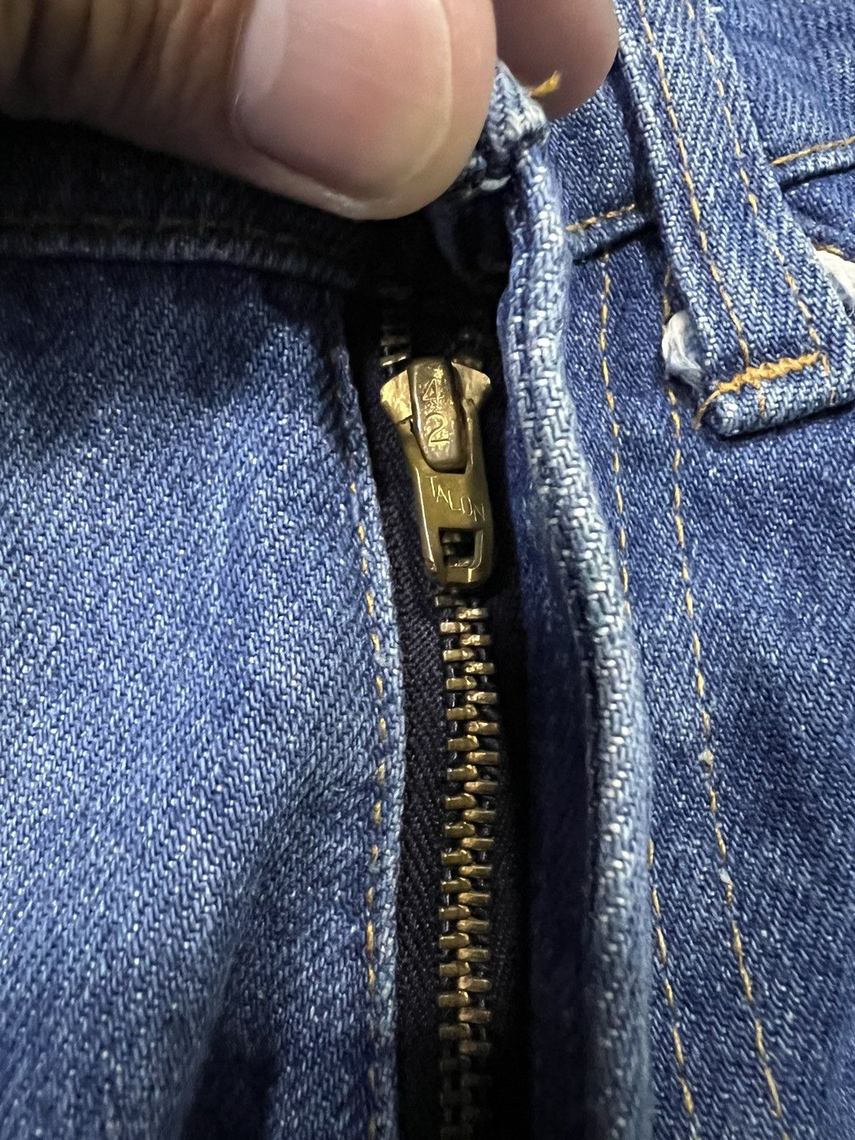 Levi's × Levi's Made & Crafted × Levi's Vintage Clothing FLARE💥VINTAGE 80’s LEVIS 517 ORANGE TAB BUTTON #8 Size US 27 - 7 Thumbnail